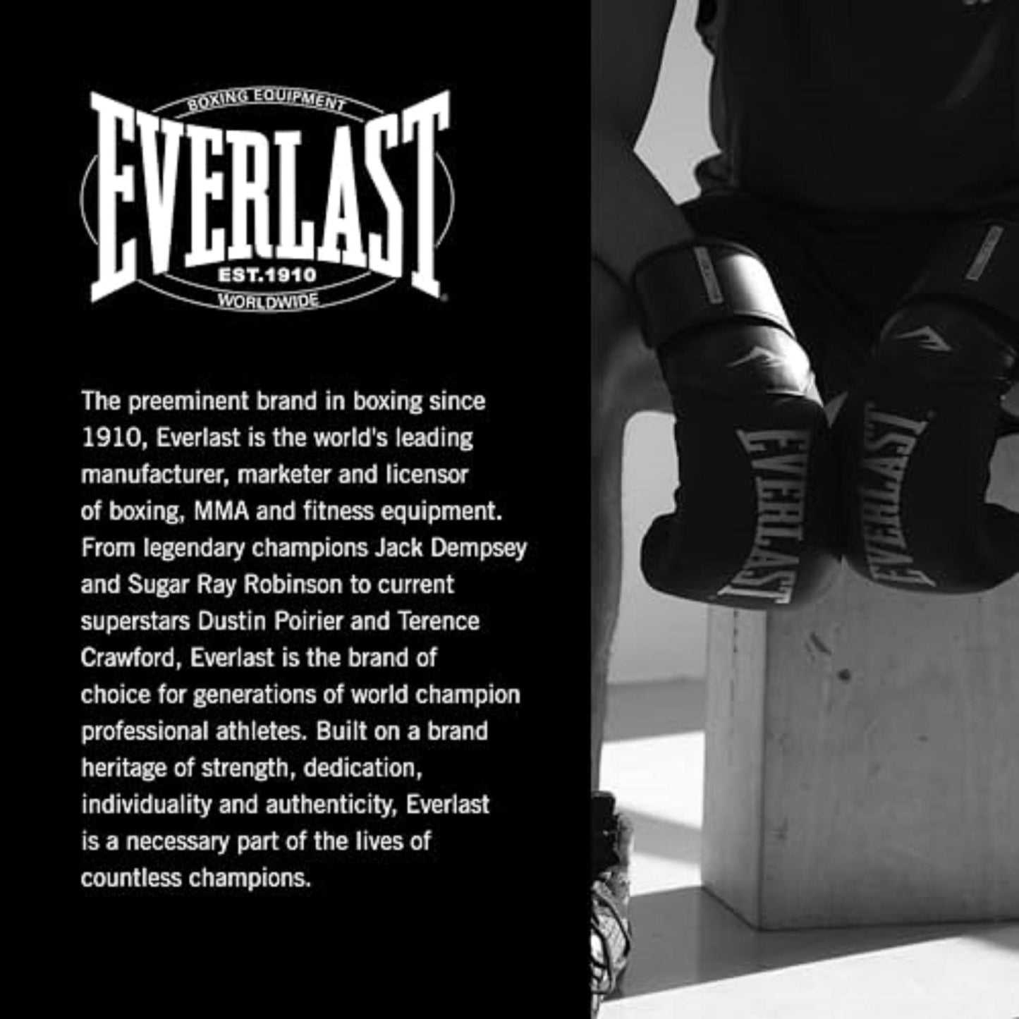 Everlast Elite 2 Boxing Gloves | Pro Training & Heavy Bag Gloves | Men & Women | Ventilated Palm | Multi-Layer Protection | Black/Gold, 16 oz