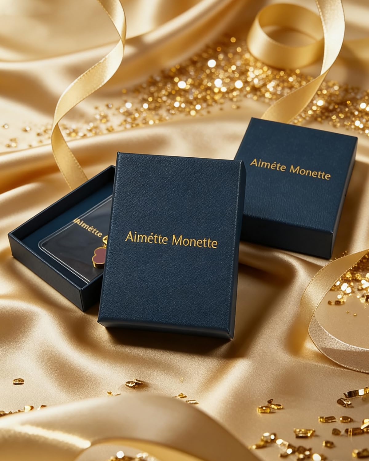 Aimétte Monette 18K Gold Bracelets for Women Non Tarnish Four Leaf Clover Bracelet Gold Jewelry Set for Women Trendy