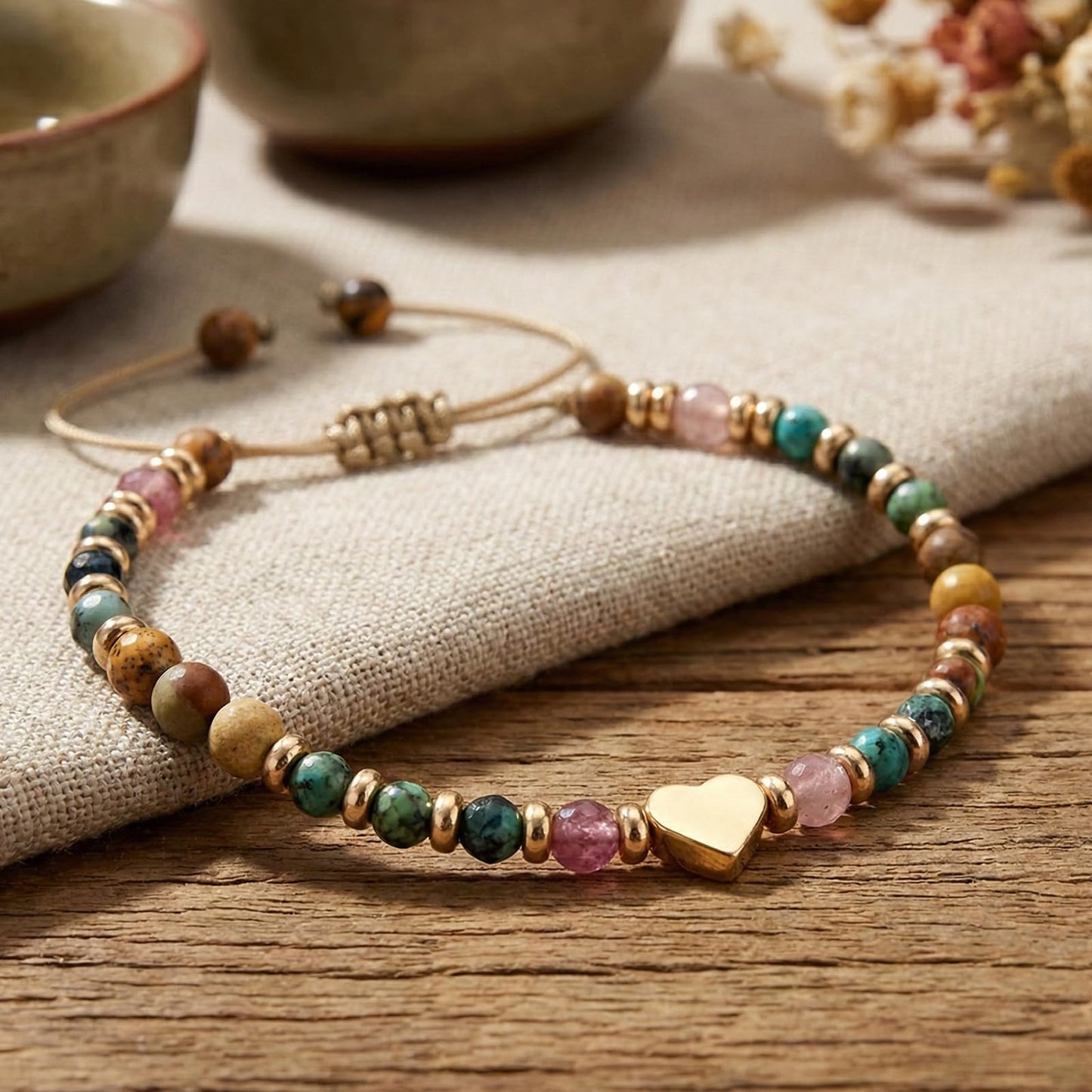 Winerbalaa Inspirational Gifts for Women,Natural Healing Stones Bracelets,Heart Get Well Soon Thinking of You Gifts for Women Family Sister Friendship Birthday Gift