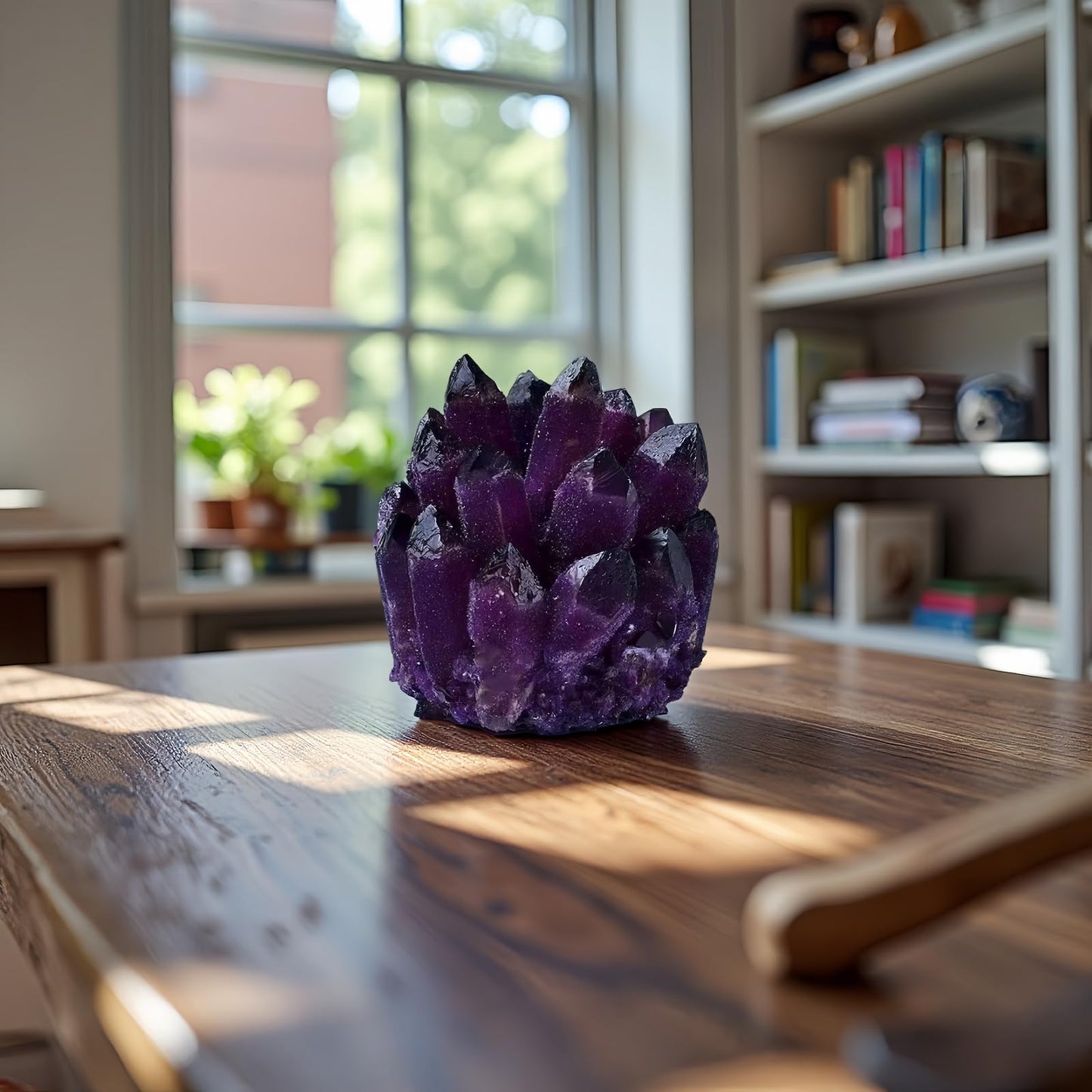 DUKIZA Large Amethyst Crystal Cluster,Real Crystals ,raw Crystal Cluster, Amethyst Stone ,Large Crystals Cluster for Home Decor