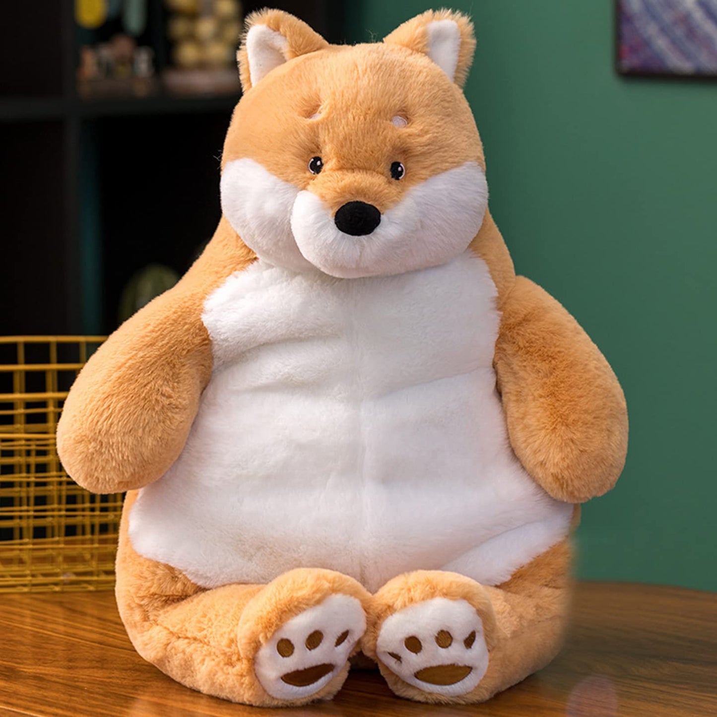 ronivia Shiba Inu Weighted Stuffed Animals, 21.5" 5.2 lbs Weighted Shiba Inu Dog Plush Toy Large Weighted Plush Animal Pillow Gifts for Boys and Girls