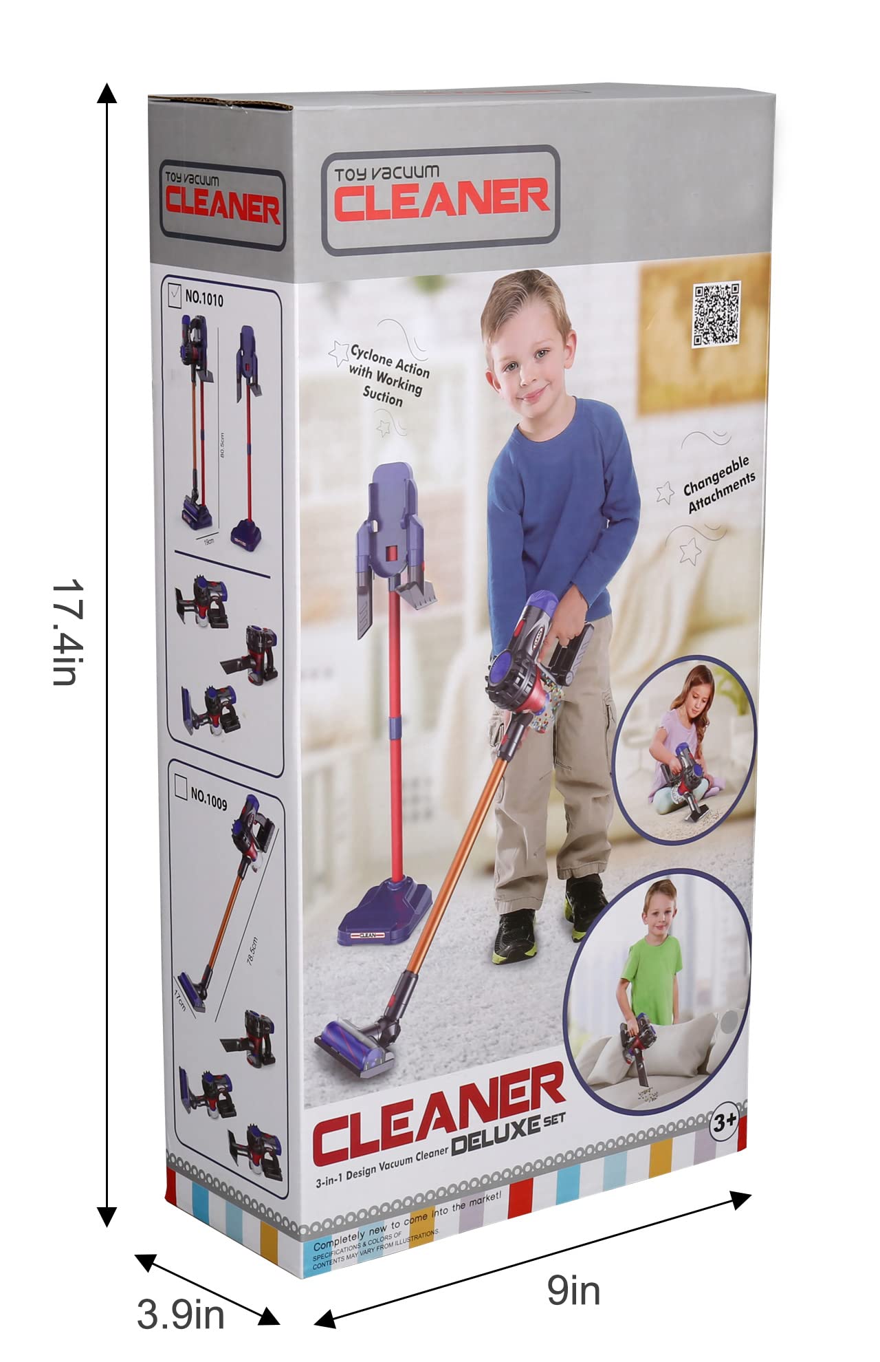 MEIJIABA Toy Vacuum for Toddlers 3, Kids Vacuum Cleaner Set That Really Works Working, Baby Play Vacuumm-Cordless Real Suction, Housekeeping Keeping Girl Boys