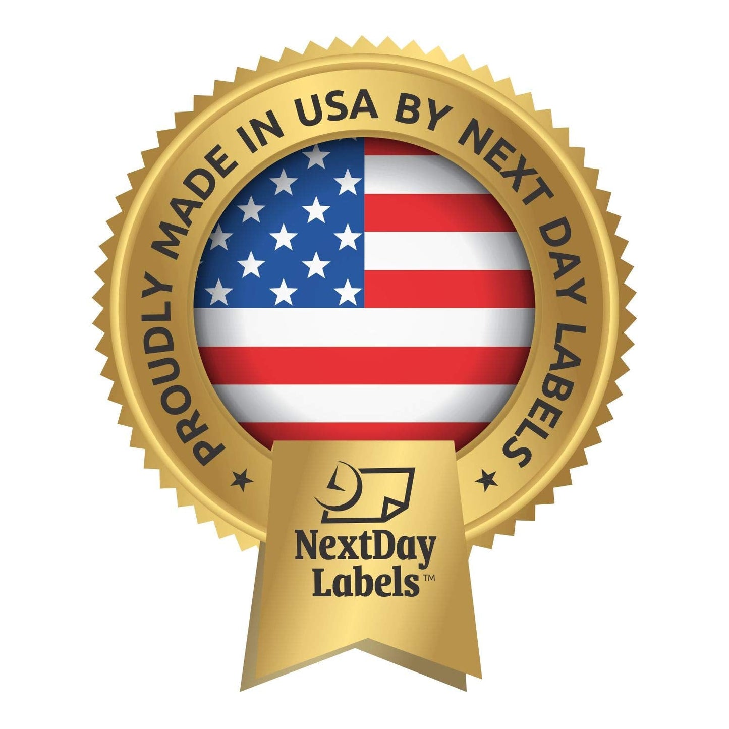 NextDayLabels 1.5 Inch Round Circle Stickers White Blank Labels for Laser Inkjet Printer - 30 Per Sheet Self-Adhesive Jar Candle Product Made in USA - 750 Labels