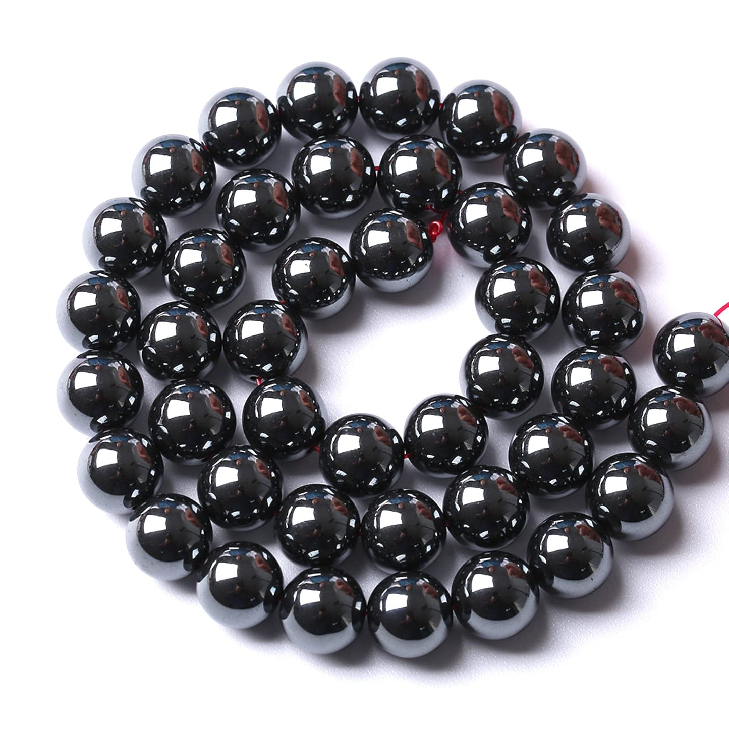 6mm 70PCS Black Hematite AAA Grade Spacer Round Loose Beads for Jewelry Making DIY Bracelet