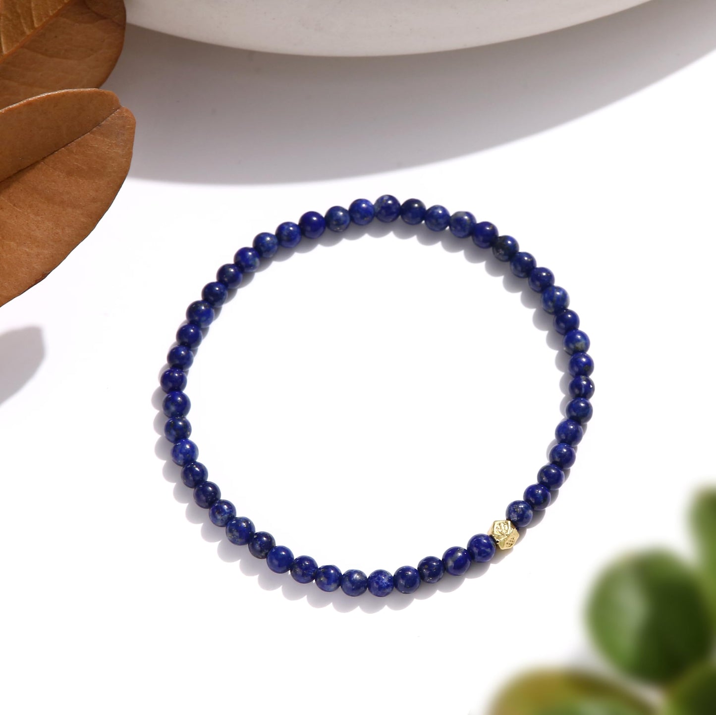 Lapis Lazuli Handmade Bracelet, Friendship Chakra Crystal Gemstone Bracelets, Beaded Protection Bracelet for Men Women Wealth Prosperity Feng Shui Good Luck Blue Stone Jewelry Bracelet (4mm Lapis Lazuli)