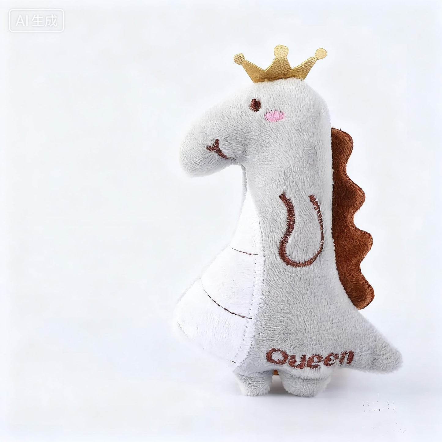 Cat Toy Interactive Toy Plush Kittens Kitty Dinosaur Shaped Toy, White Cat Chew Catnip Toy Indoor Dinosaur Toys for Cats (4.7 inch - 1pcs - GREY0014