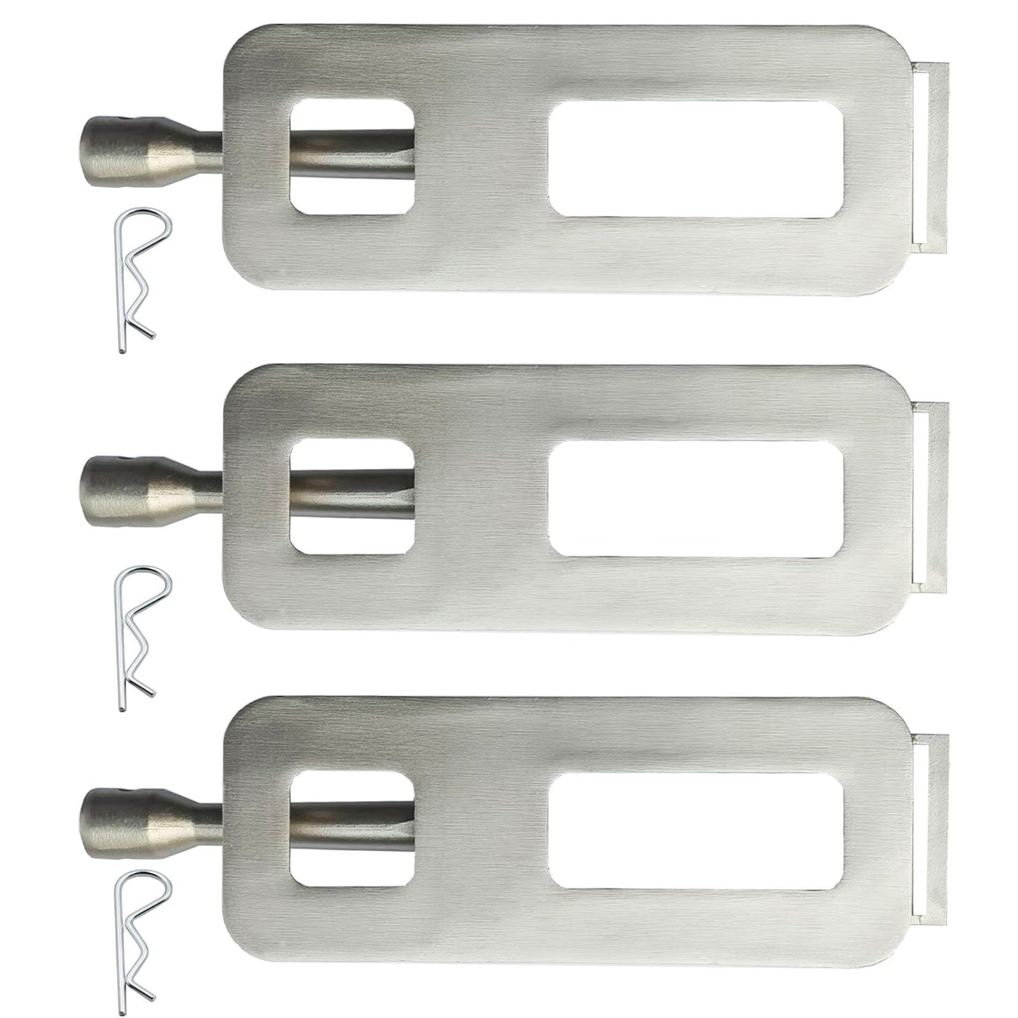 HONSIN Cast Stainless Steel 304 Grill Replacement Burner Parts for CISC, Fits for Coyote Members Mark Bakers Chef Grand Hall BBQ Grills 608SB, Monarch-04A 04B,15 3/4 x 4 3/4 in (3 Pack)