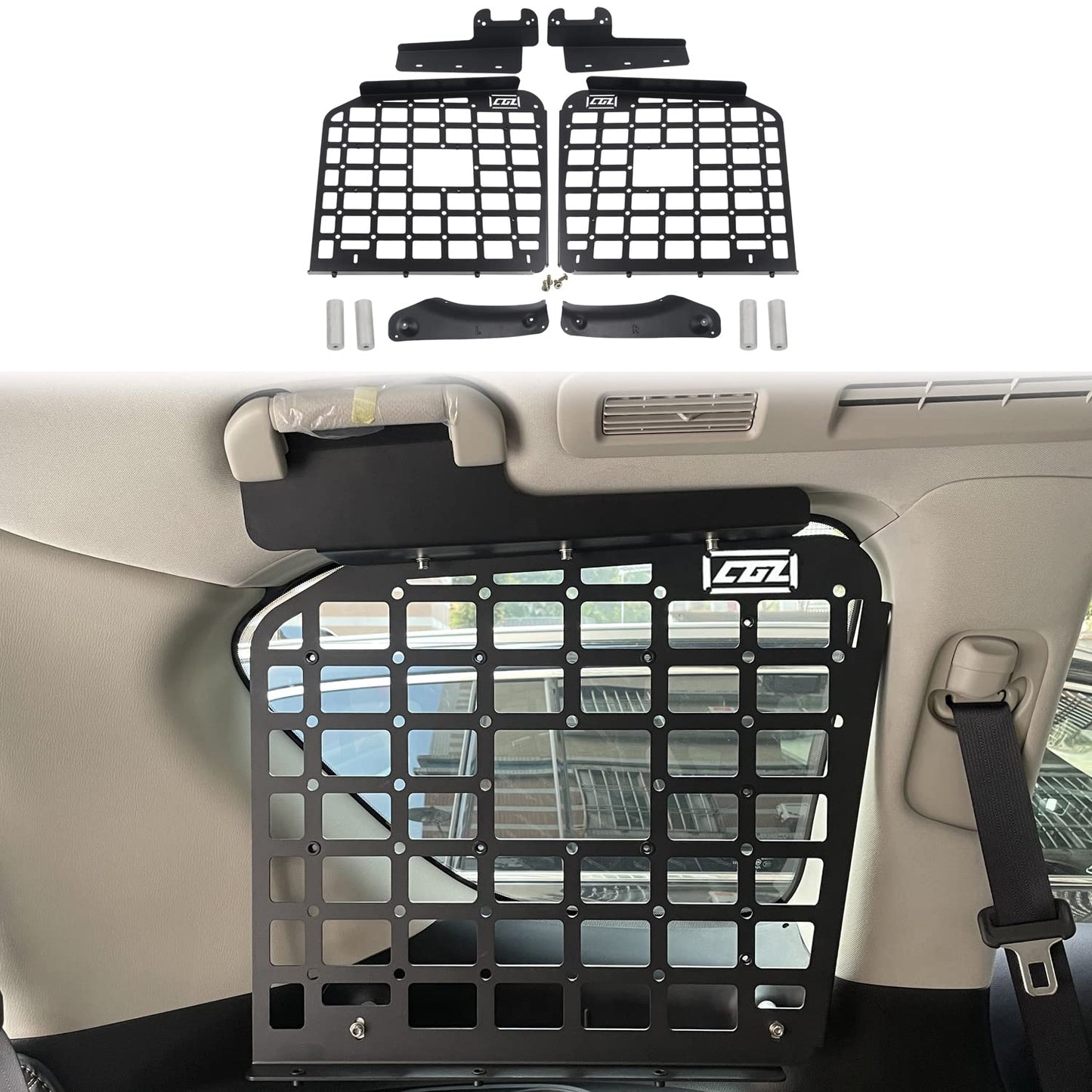ITrims Trunk Organizer for Nissan Armada Patrol Y62 2017-2024 Car Accessories Cargo Rack Basket Interior Luggage Carrier Modular Storage Molle Panel Shelf Hanging Boards Kit (Side)