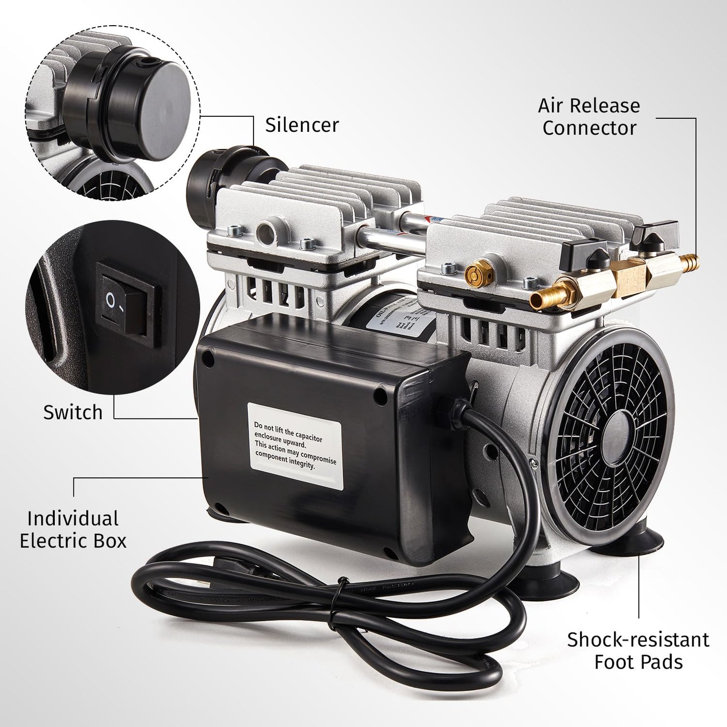 Pond Aerator Pump and Pond Aerator Weatherproof Outdoor Cabinet