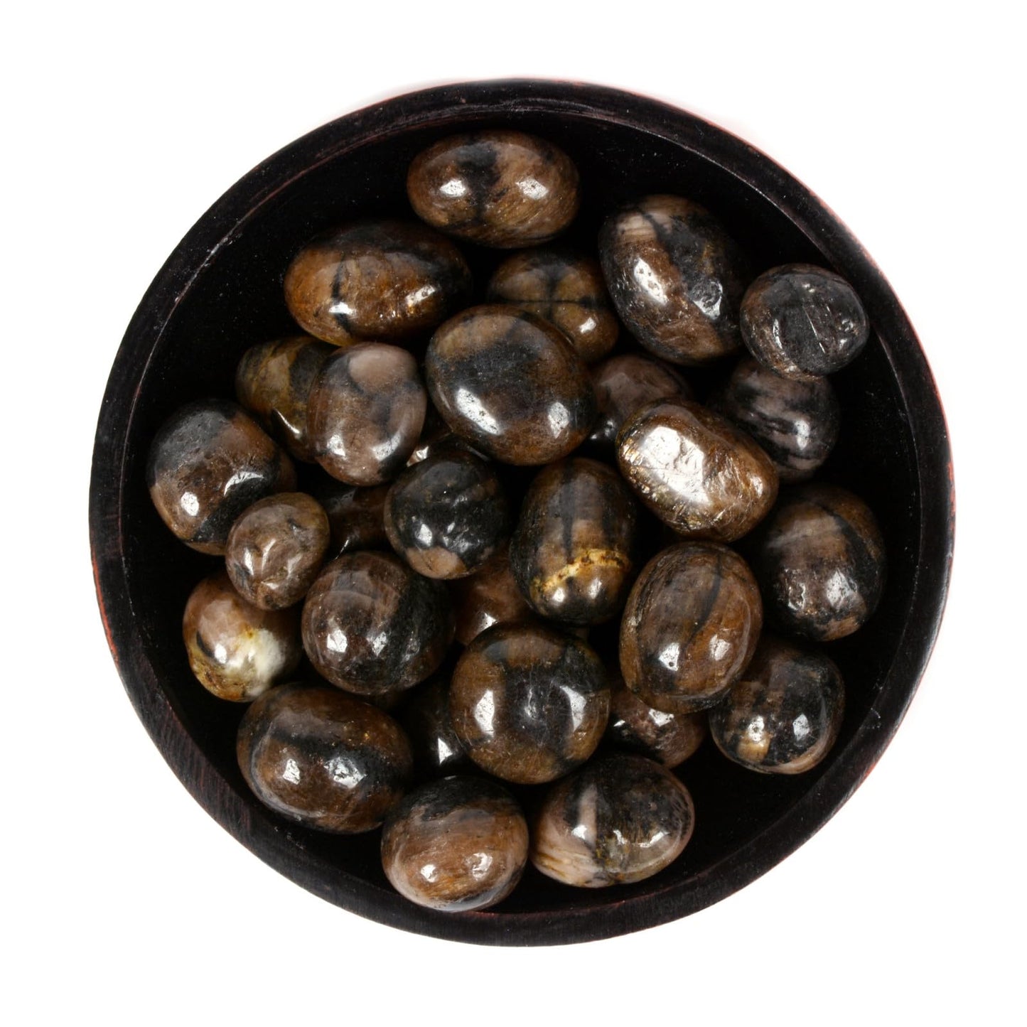 Justinstones 100 Grams Shungite Tumbled Polished Natural Crystal Healing Pocket Stones Rock Collection