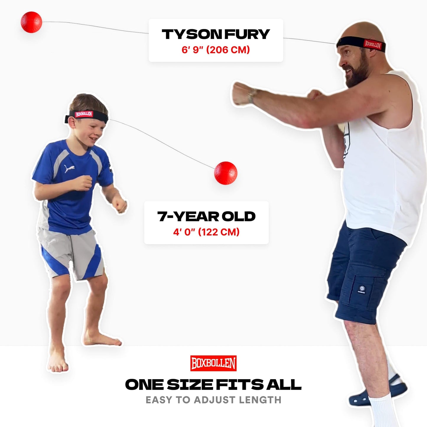 Boxbollen® Boxing Reflex Ball - Celebrity-Endorsed Home Workout Game - App-Connected Punch Counter - Hand Eye Coordination Training Ball - Christmas Gift for Boxers, All Ages - Stocking Stuffer Black