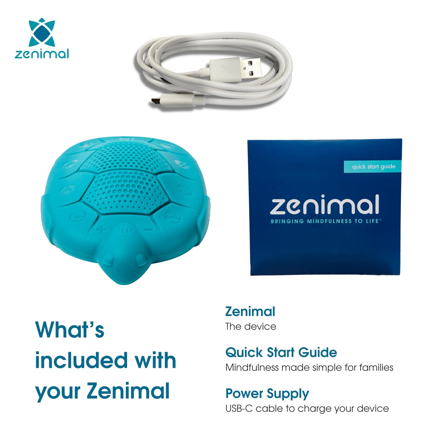 Zenimal Kids Sleep Aid - Screen-Free Sound Machine for Kids with Voice-Guided Audio Journeys, Calming Audio for Sleep, Peaceful Sleep Sounds to Build Healthy Independent Sleep Routines