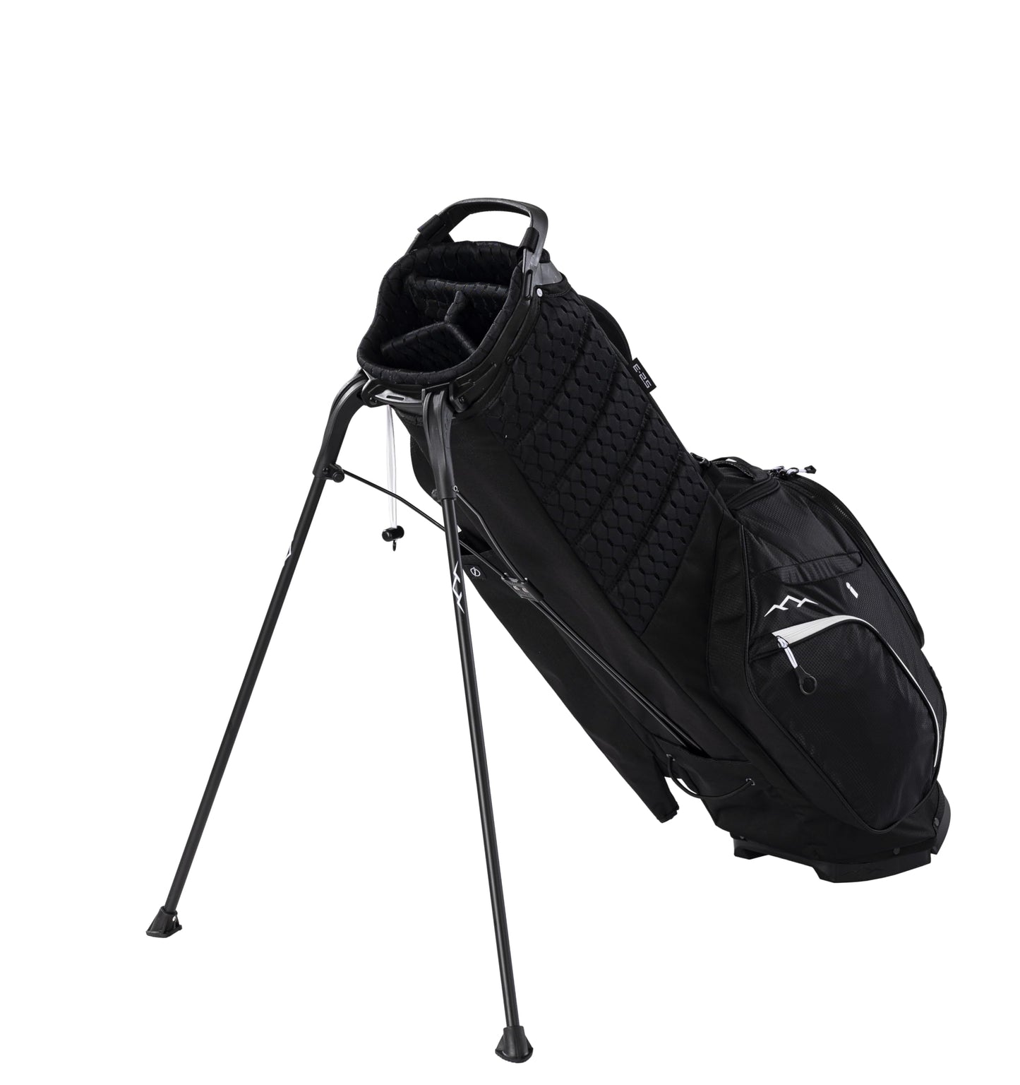 Sun Mountain Men's Eclipse 2.5 LS Lightweight Stand Golf Bag 4-Way Top - 8 Pockets, X Fit Dual Strap System, Push & Electric Cart Compatible Compression Base, 2025 Model - Black-White