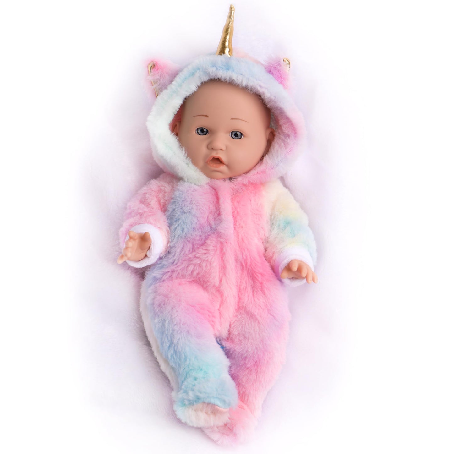 12 Inch Baby Dolls with Unicorn Clothes In Gift Box, With Doll Accessories Unicorn Onesie Clothes Feeding Bottle Pacifier Blanket, Play Set Toy for 3 4 5 6 Years Toddlers, Christmas Birthday Ideal
