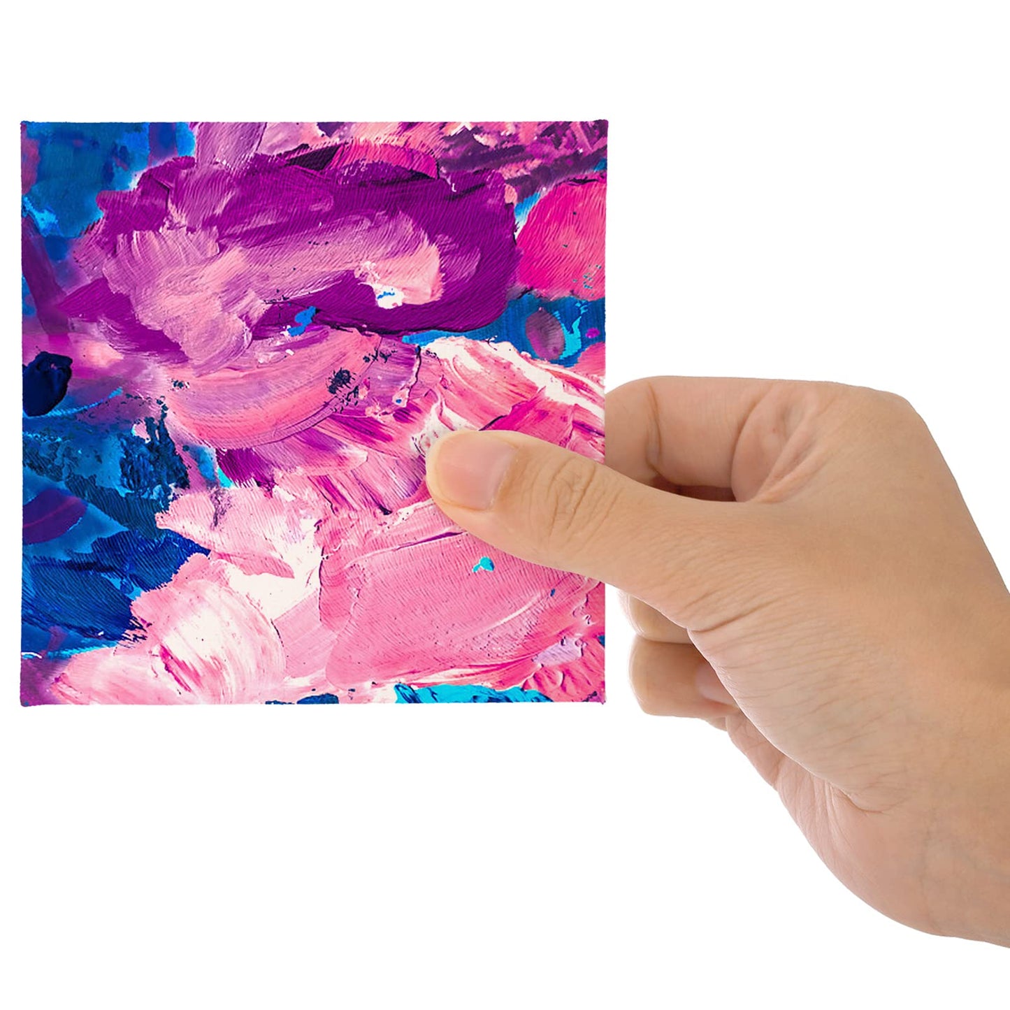 Tosnail 36 Packs 4" x 4" Artist Painting Canvas Panels, White Blank Stretched Canvas, Canvas Board, Small Paint Canvases for Oil or Acrylic Painting Party