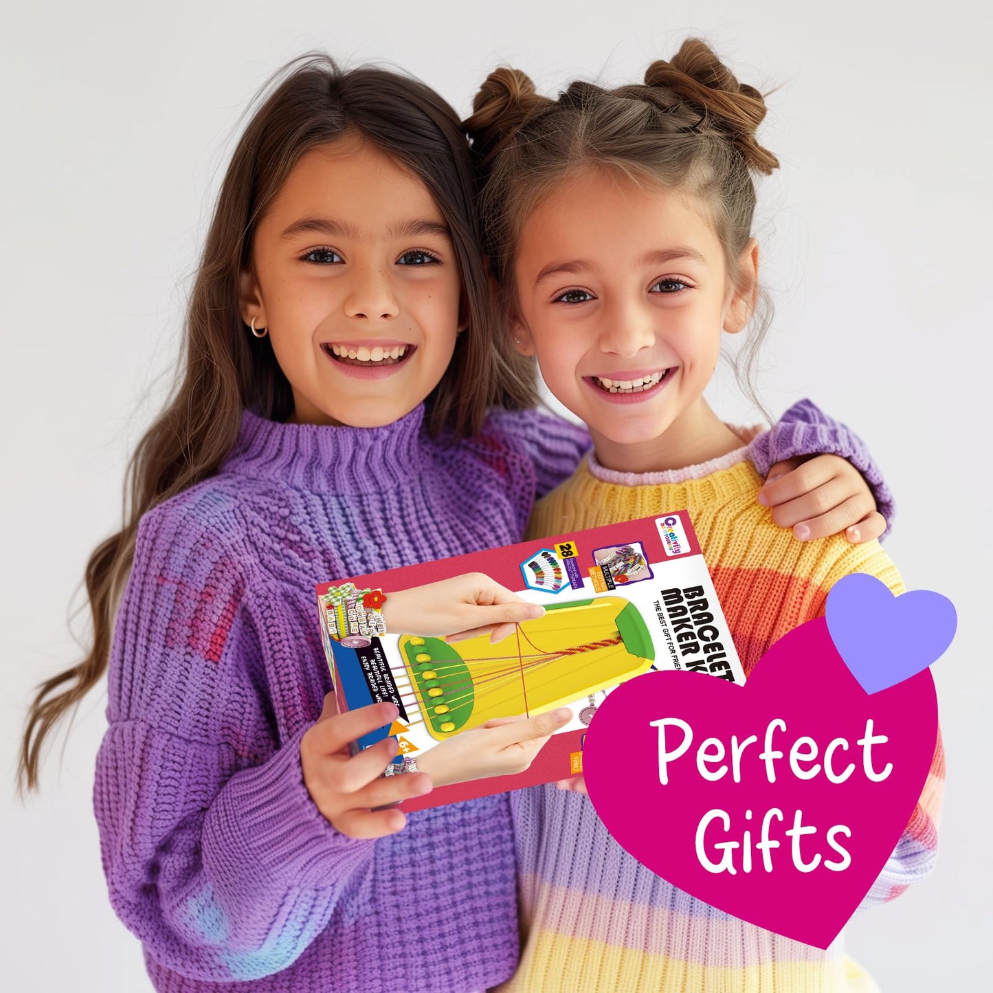 CEUCAL Bracelet Making Kit for Girls - Friendship Bracelet Kit - Birthday Gifts for Ages 6 7 8 9 10 11 12 Year Old Girl, Arts and Crafts for Kids Ages 8-12 Teen String Bracelets DIY Maker
