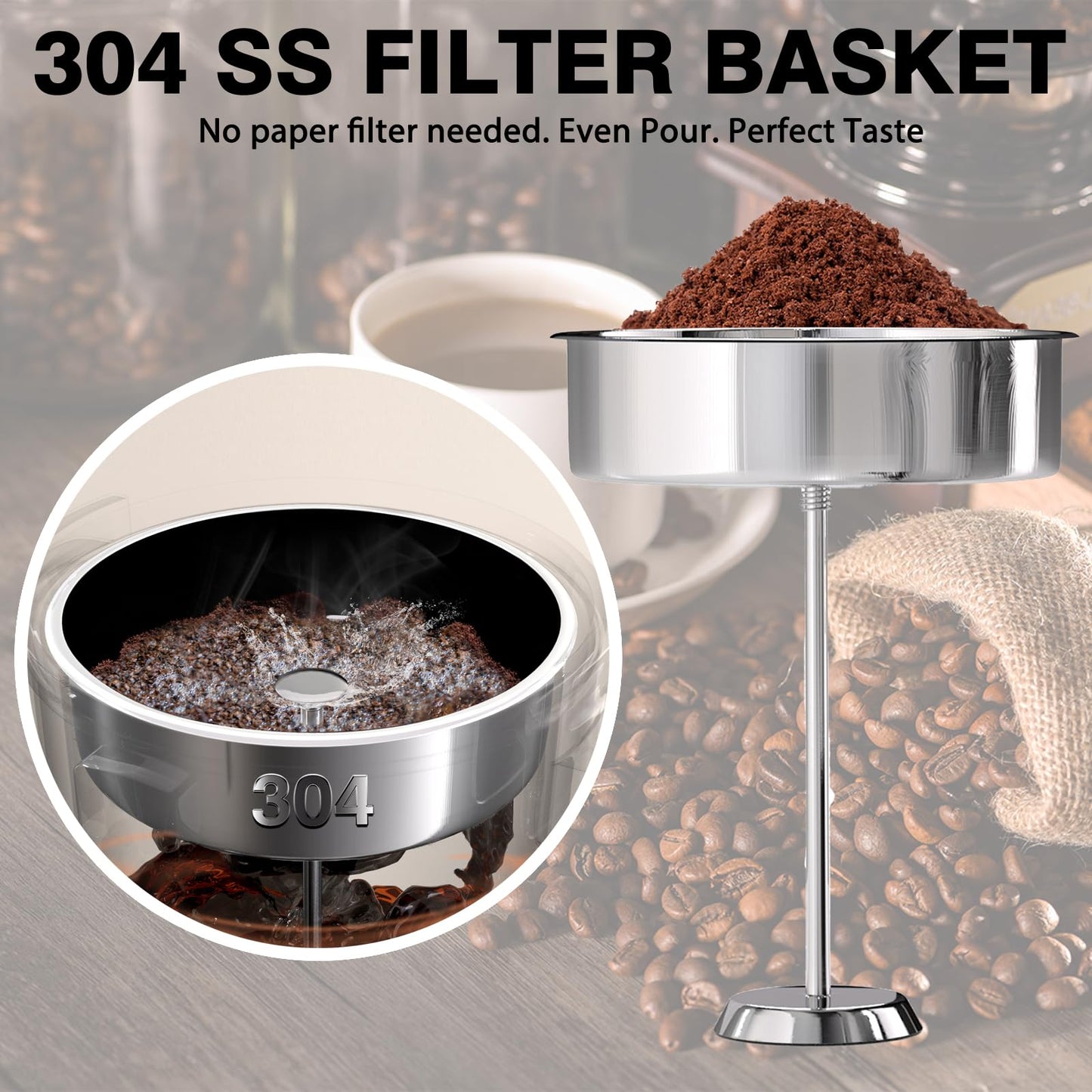 Commercial Coffee Urn,110 Cups/16.5L Stainless Steel Large Coffee Dispenser,Double Wall Electric Coffee Urn,Electric Coffee Maker Urn,Commercial Grade Percolate Coffee Maker Hot Water Urn for Catering