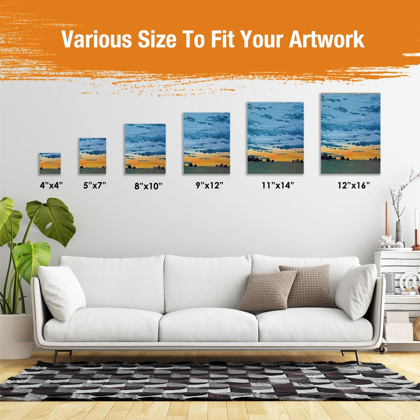 DPDIAN Canvas Boards for Painting 40 Pack, 8 inch x 10 inch Super Value Pack, Artist Canvas Panels for Oil & Acrylic Painting