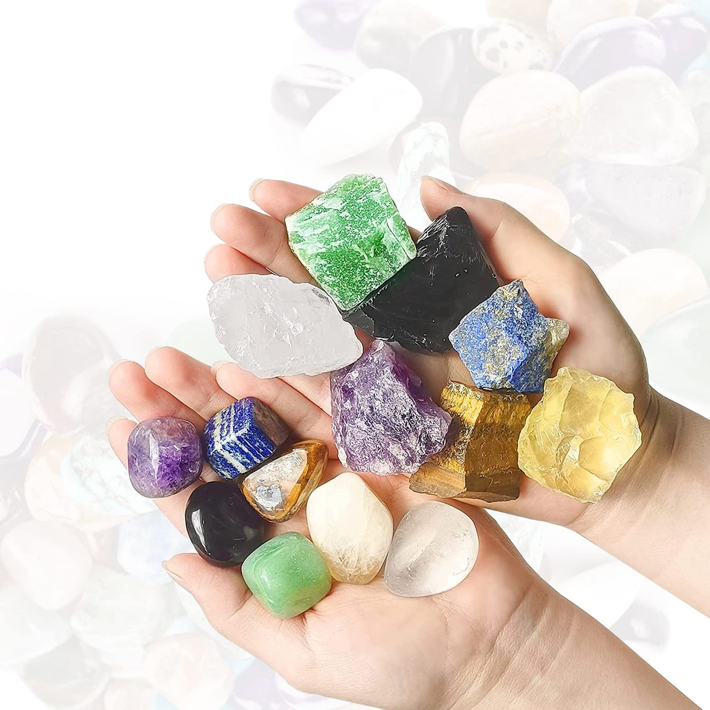 Tiger's Eye Healing Crystal Stones, 1.25-2.0" Large Reiki Healing Gemstones Natural Tumbled Polished Stones for Energy Witchcraft Therapy Meditation