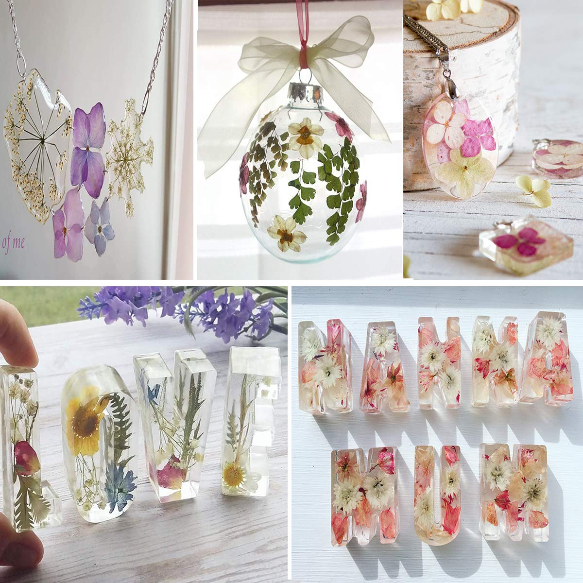 141PCS Brown Fall Dried Pressed Flowers for Resin - YouthBro Real Nature Flowers Butterfly Stikers Set for Christmas DIY Candle Soap Vase Making Nail Card Scrapbook Art Craft Floral Decors