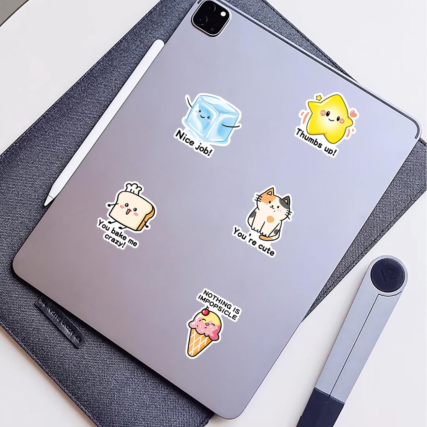 100PCS Food Pun Positive Affirmation Stickers, Funny Blessing Quotes, Vinyl Motivational Reward Decals, Kawaii Fruit Stickers for Small Business, Classroom Teachers, Water Bottles, Laptops, Scrapbooks