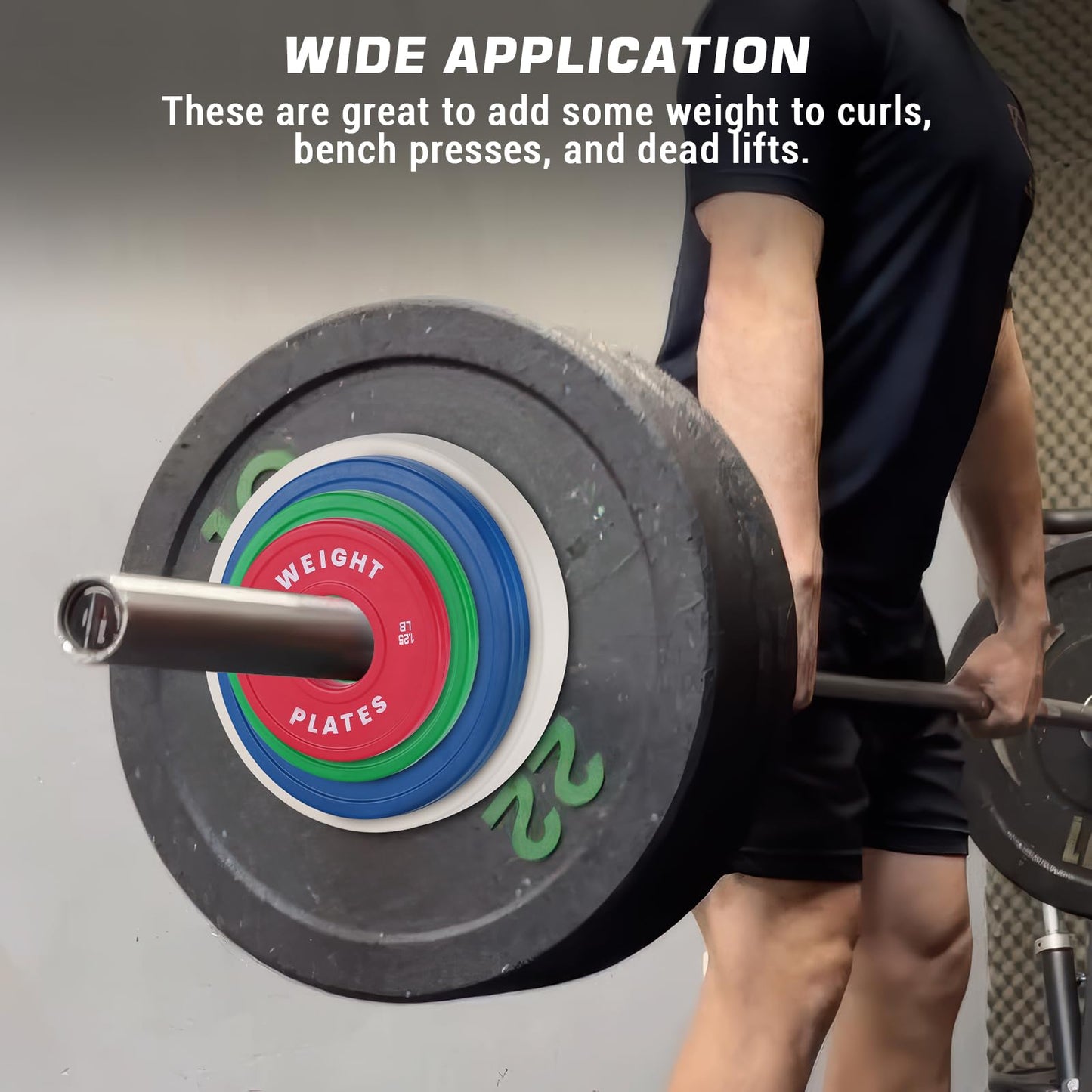 2.5 LBx 2PC Change Plates Fractional Weight Plates 2 in Bumper plates for Weight Lifting,Strength Training Gym Home,Rubber Coating