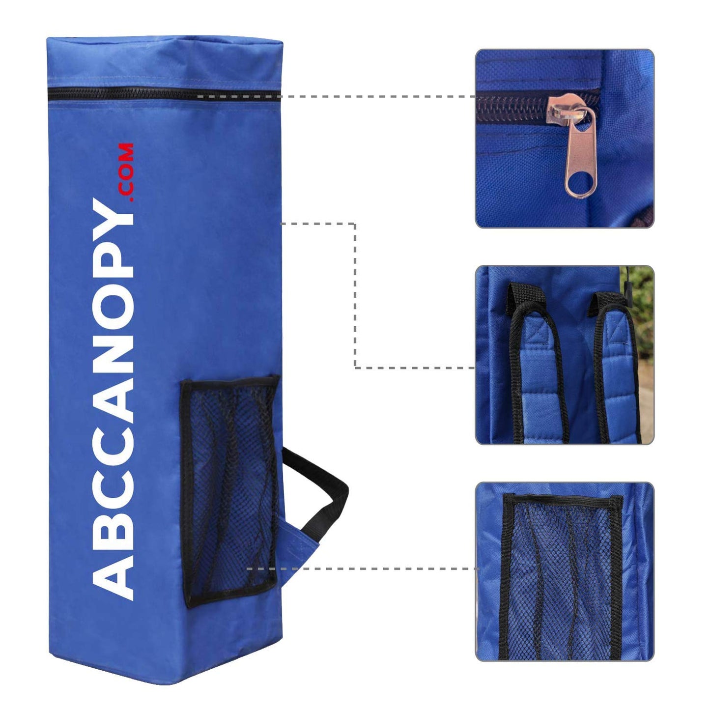 ABCCANOPY Pop Up Canopy Tent-10x10 Outdoor Camping Canopy Slant Leg Beach Canopy Tent with Backpack Bag,10 x 10 ft Base / 8 x 8 ft Top,White