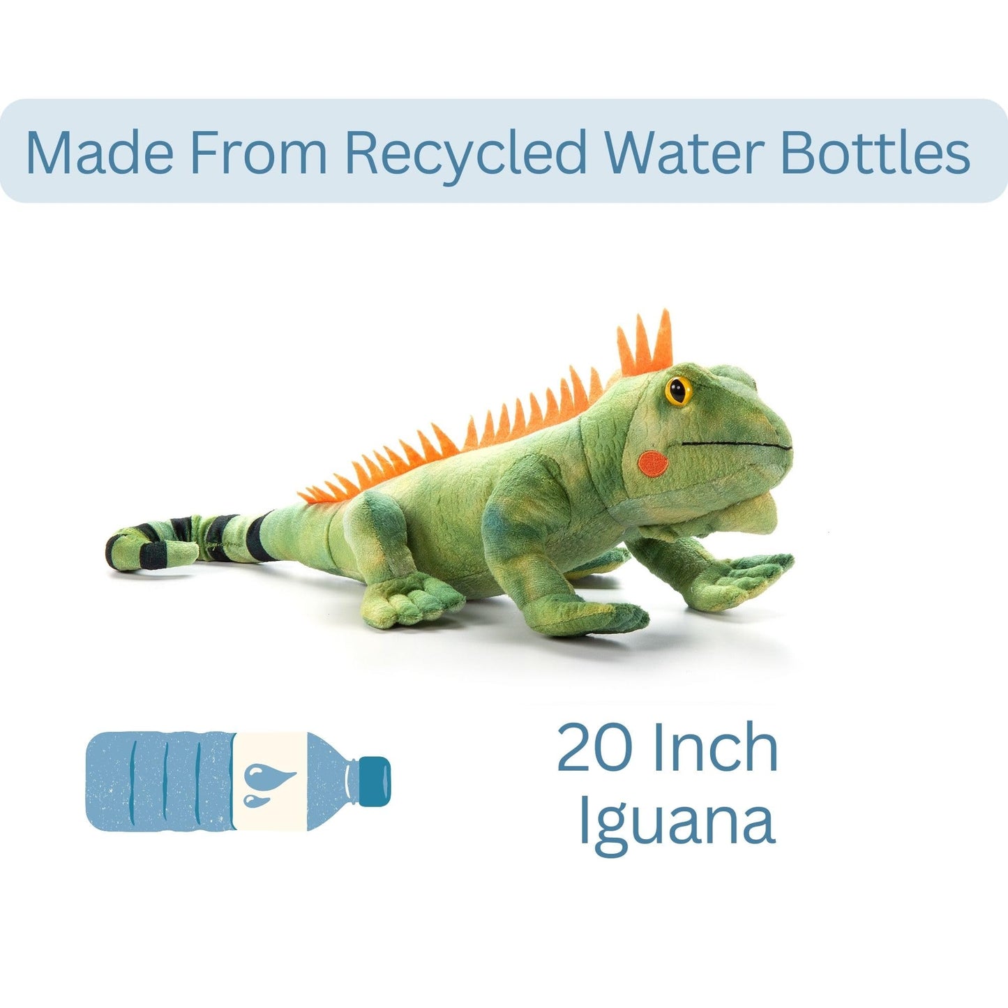 The Petting Zoo Iguana Stuffed Animal Plushie, Gifts for Kids, Wild Onez Reptile Animals, Iguana Plush Toy 18 Inches