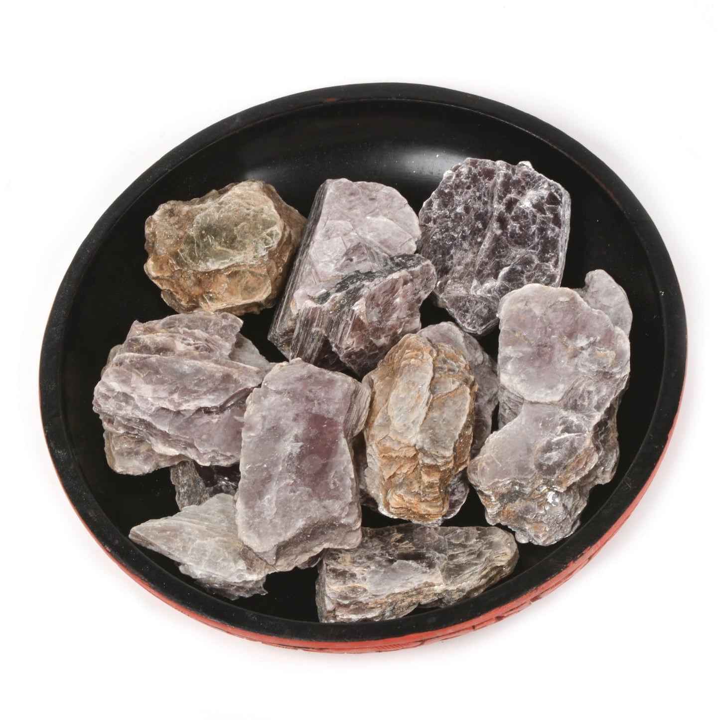 Justinstones 1/2LB Large Raw Purple Mica Fan Natural Crystal Healing Stones Rock Collection