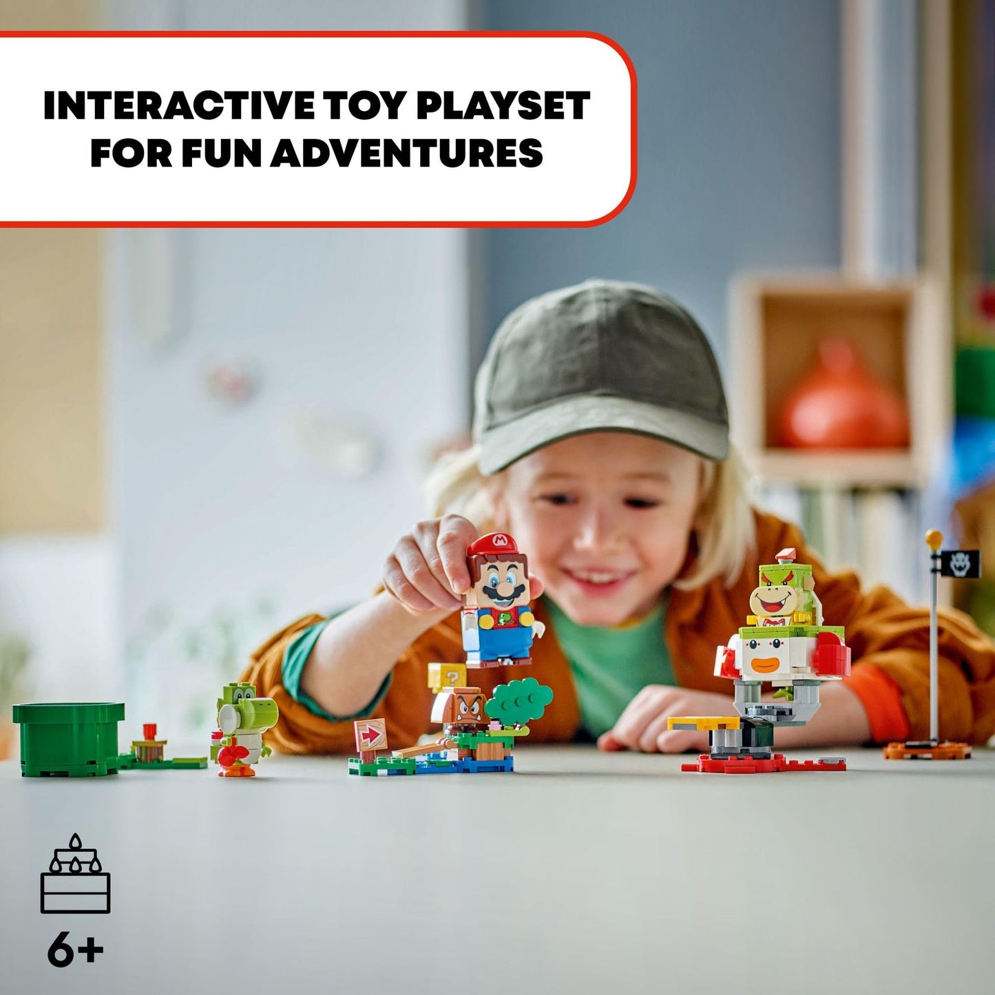 LEGO Super Mario Adventures with Interactive Mario, Bowser Jr.’s Clown Car Playset Vehicle, Yoshi Toy & Playset, Nintendo Toy Gift for Boys, Girls and Gamers Ages 6 and Up, 71439