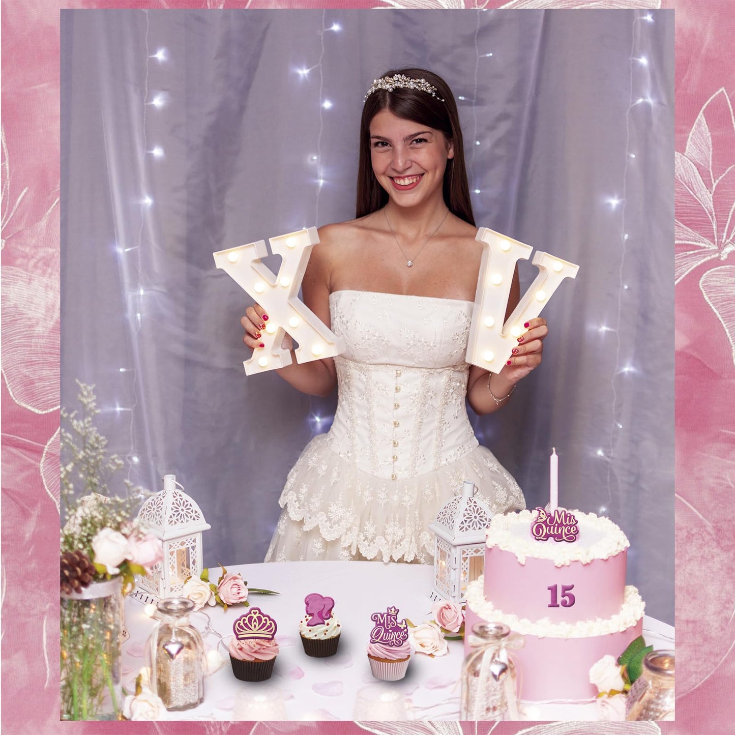 Mis Quince silicone mold Set 3 pcs for Cupcake topper,chocolate covered Strawberries, and Quinceañera Decorations, crown molds for chocolate, Mis 15 años fondant mold.