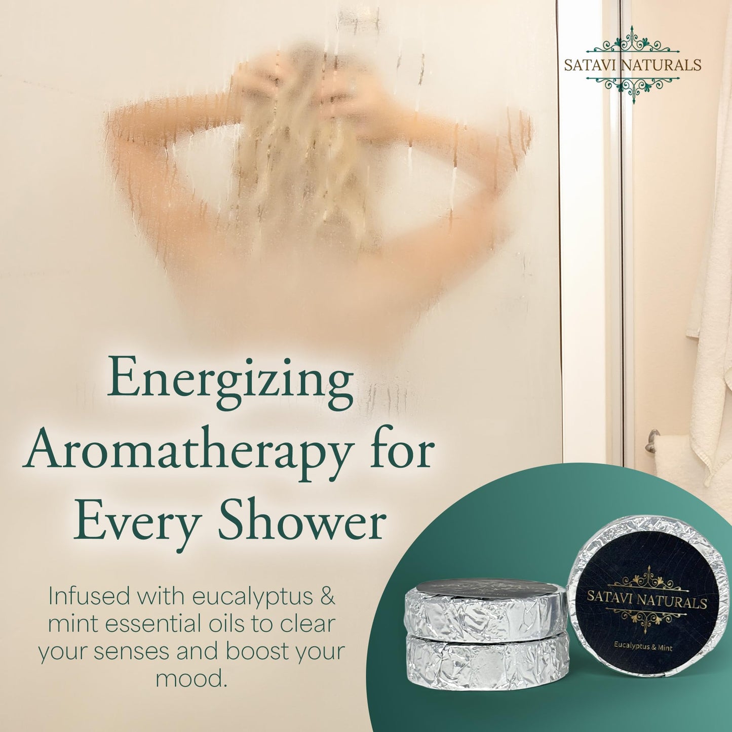 Spa Gift Set for Women – Eucalyptus Mint Aromatherapy Shower Steamers, Sugar Scrub, 24K Gold Eye Masks & Steam Eye Mask | Self Care & Relaxation Gift Box for Stress Relief at Home