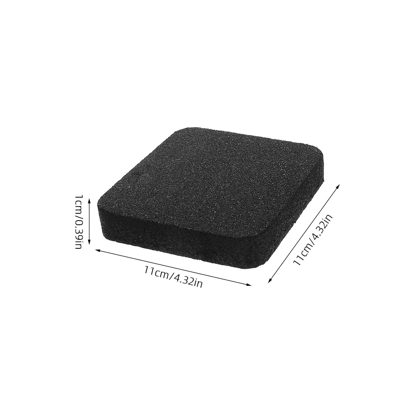 Toddmomy 6pcs Black Rubber Shock Absorbing Treadmill Anti-Vibration Pads Cushioned Noise-Absorbing Mat Floor Protector for Home Gym Fitness Equipment