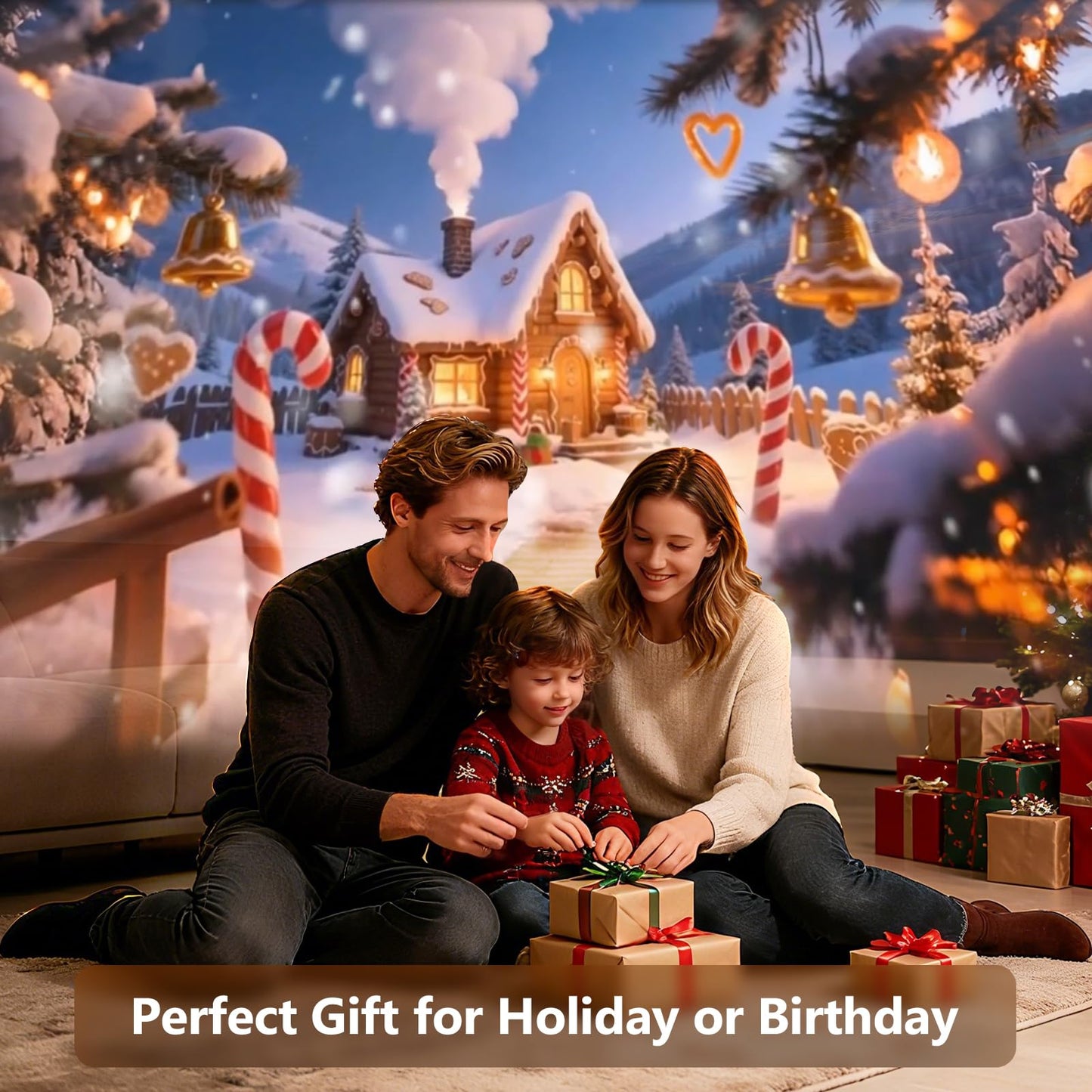 Rossetta 3D Projector, 60 Themes HD 3D Galaxy Projector with Bluetooth Speaker & Remote, 1H/2H Timer, Night Light for Bedroom, Home Decor, Party, Birthday & Christmas Gifts for Adults, Girls, Boys