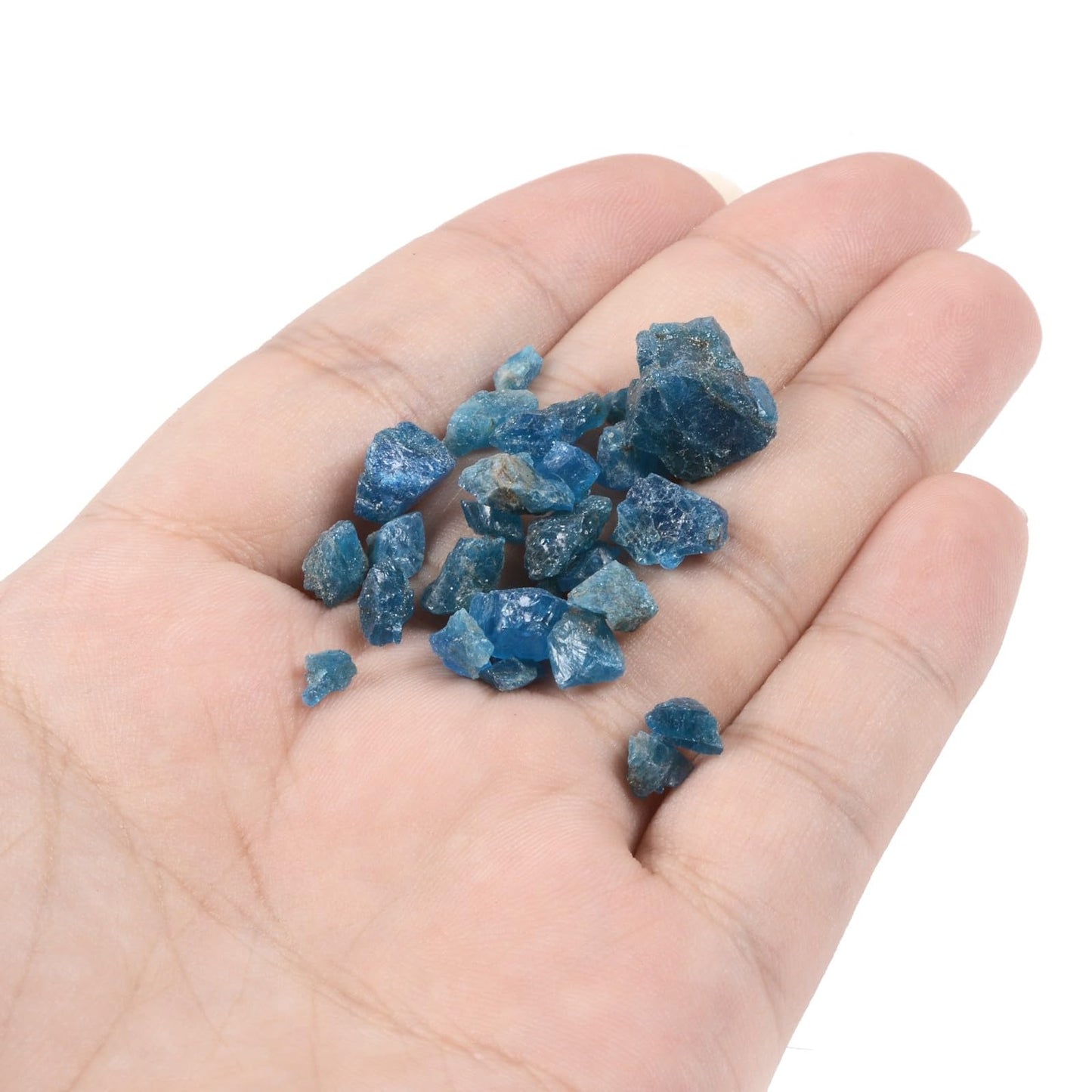 Justinstones Raw Apatite Chips Crushed Tumbled Stone Crystal Healing Embellishments 100 Grams