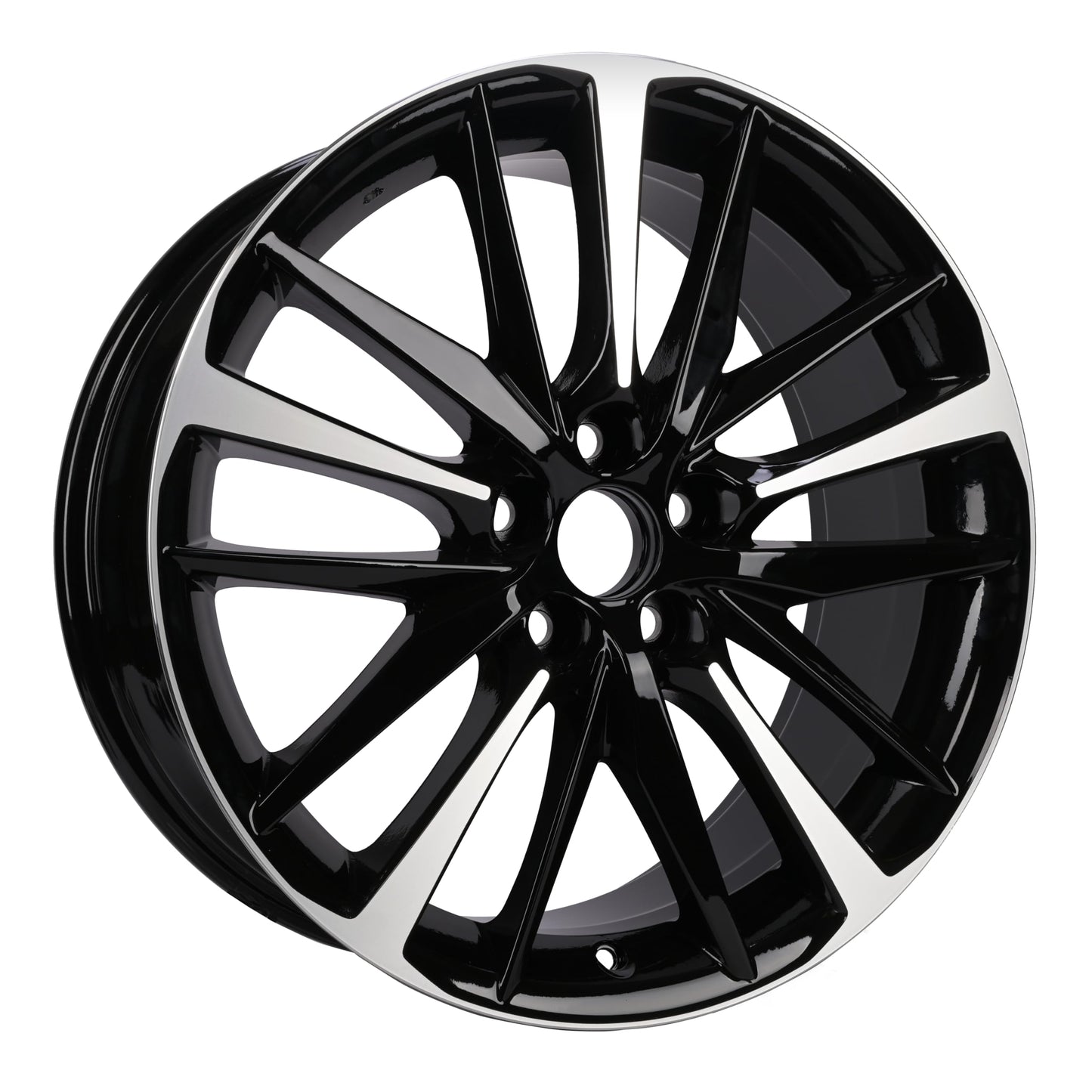 Replacement 19 Inch Wheel For Toyota Camry XSE XLE LE SE OEM Style Aluminum Alloy Rim for 2018 2019 2020 | 19x8" | Black w/Silver Machine Face - Factory Replacement Rim for 4261106E20 (42611-06E20)