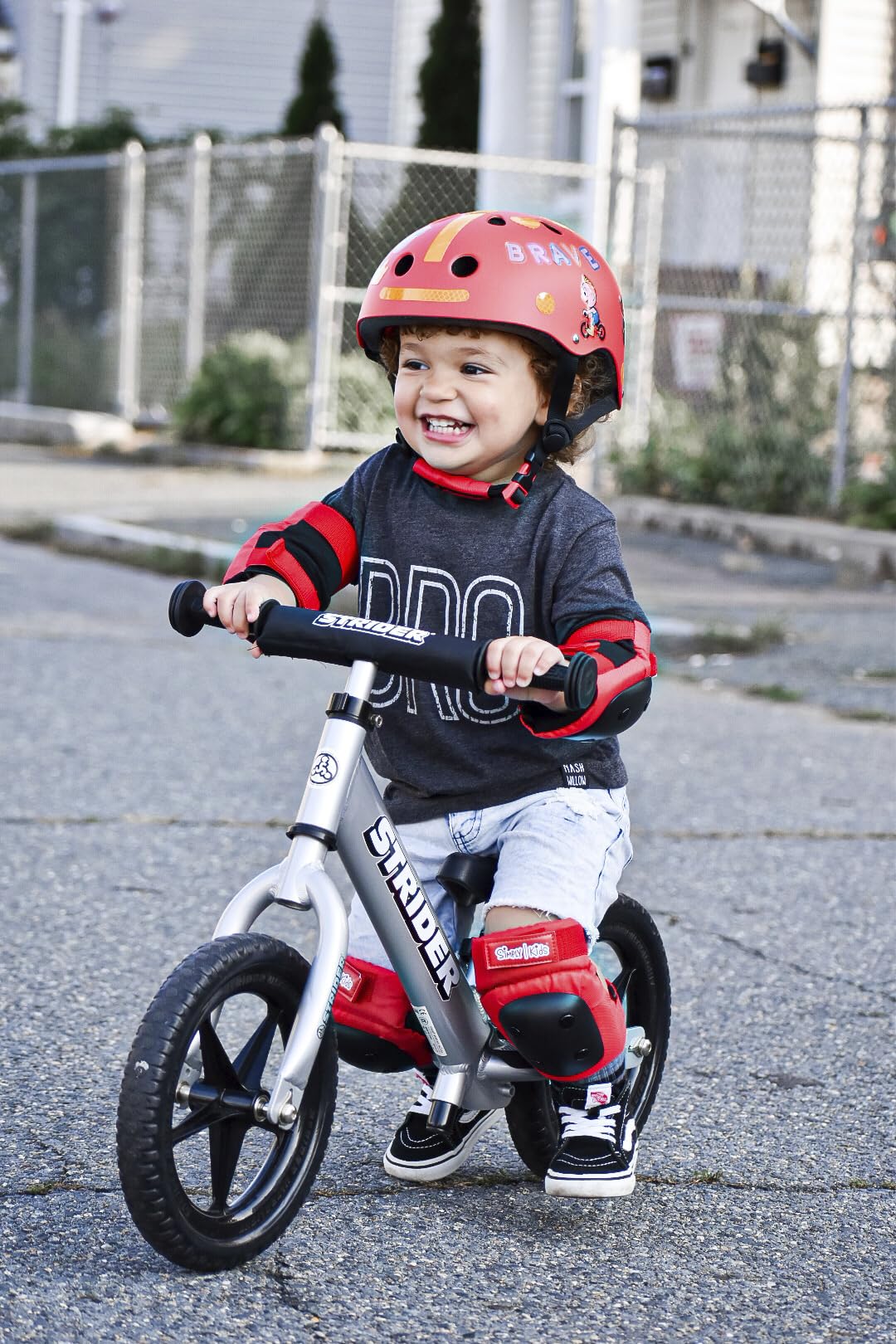 Strider 12” Pro Bike, Silver - No Pedal Balance Bicycle for Kids 1 to 4 Years - Includes Safety Pad, Padded Seat, Mini Grips & Flat-Free Tires - Tool Free