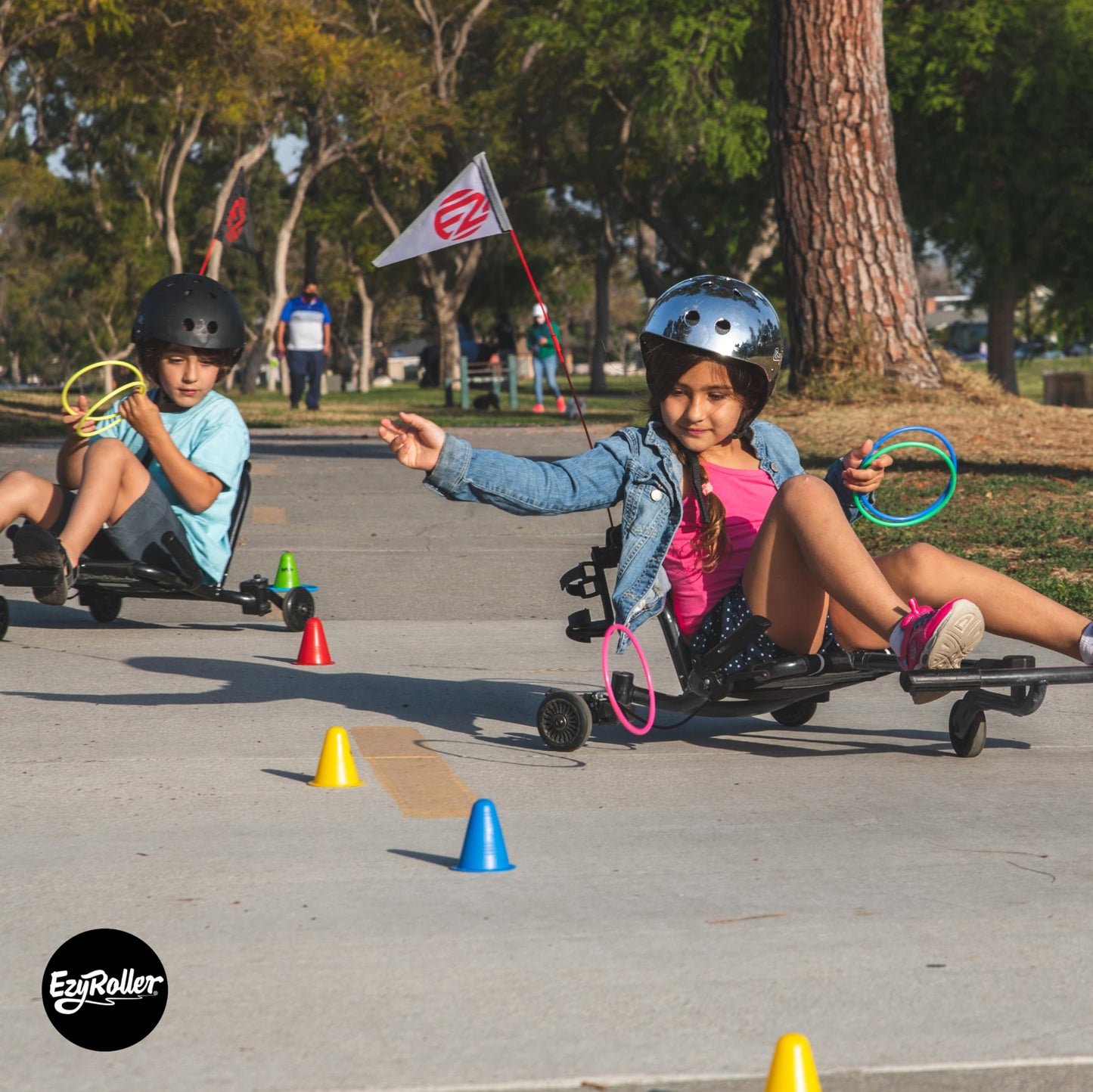 EzyRoller Drifter X Ride On Toy for Kids, Ages 4-12, Up to 154 lbs - Black