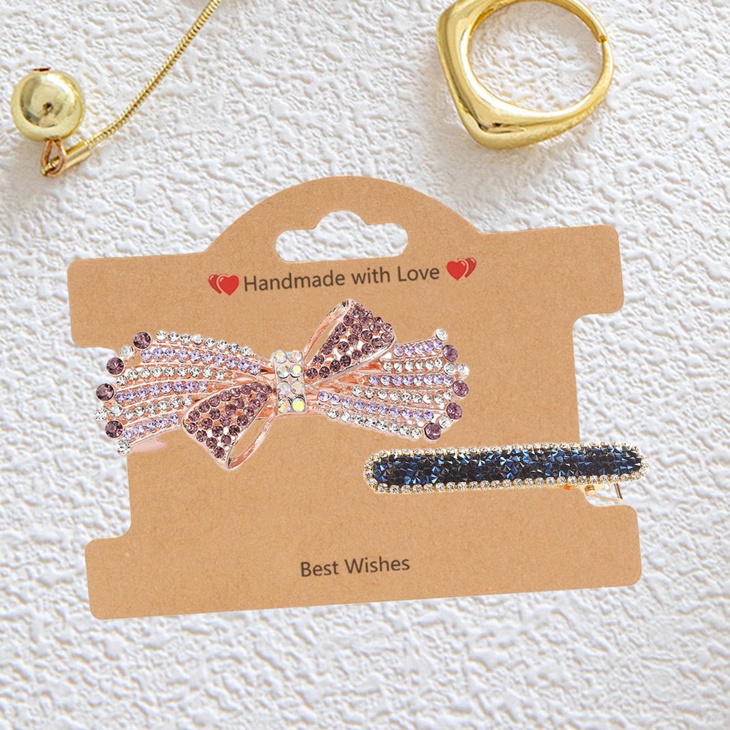 100Set Jewelry Display Cards, Bracelet Display Cards with Clear Bags for Small Business of Hair Ties, Bracelet, Necklace, Hair Scrunchies (Brown)