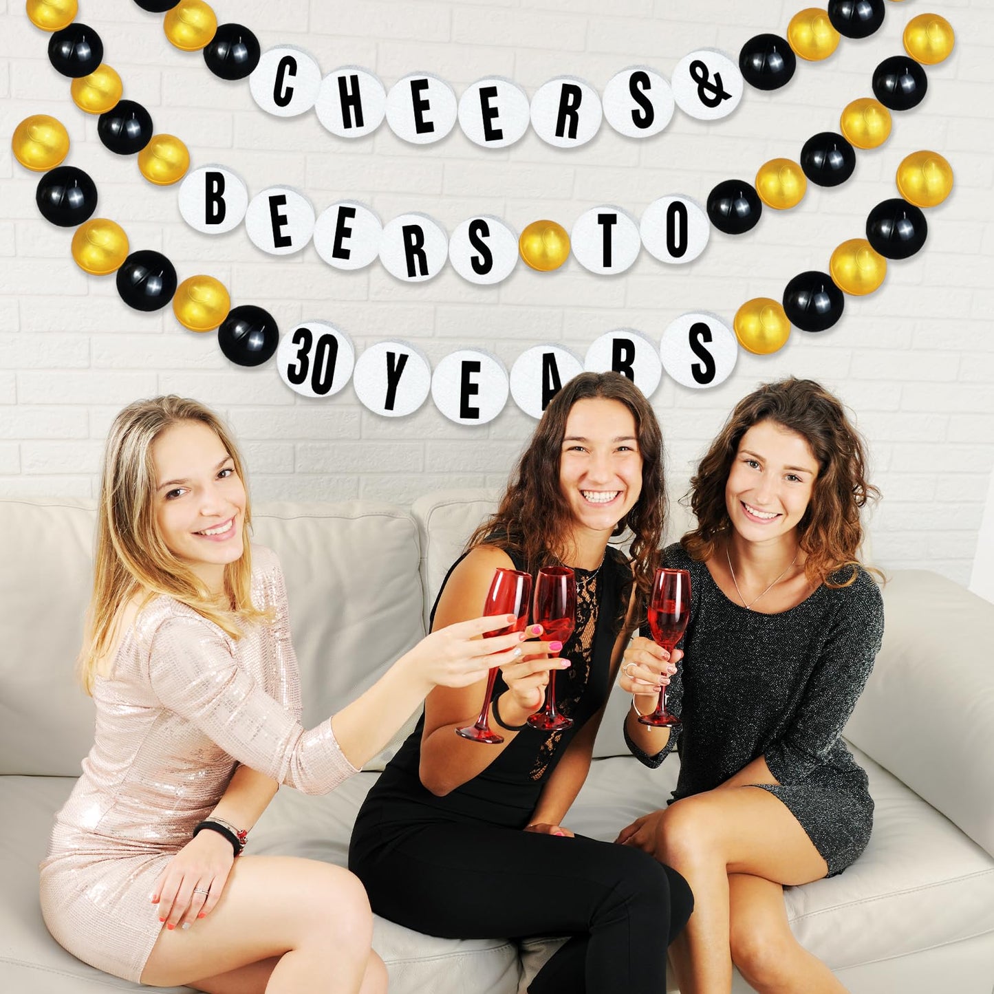 DIY Giant Friendship Bracelet 30th 35th 50th 60th Birthday Banner in My Birthday Era Banner Famous Singer Customizable Banner Garland Decor Foam Circles Ball Plastic Balls DIY Supplies