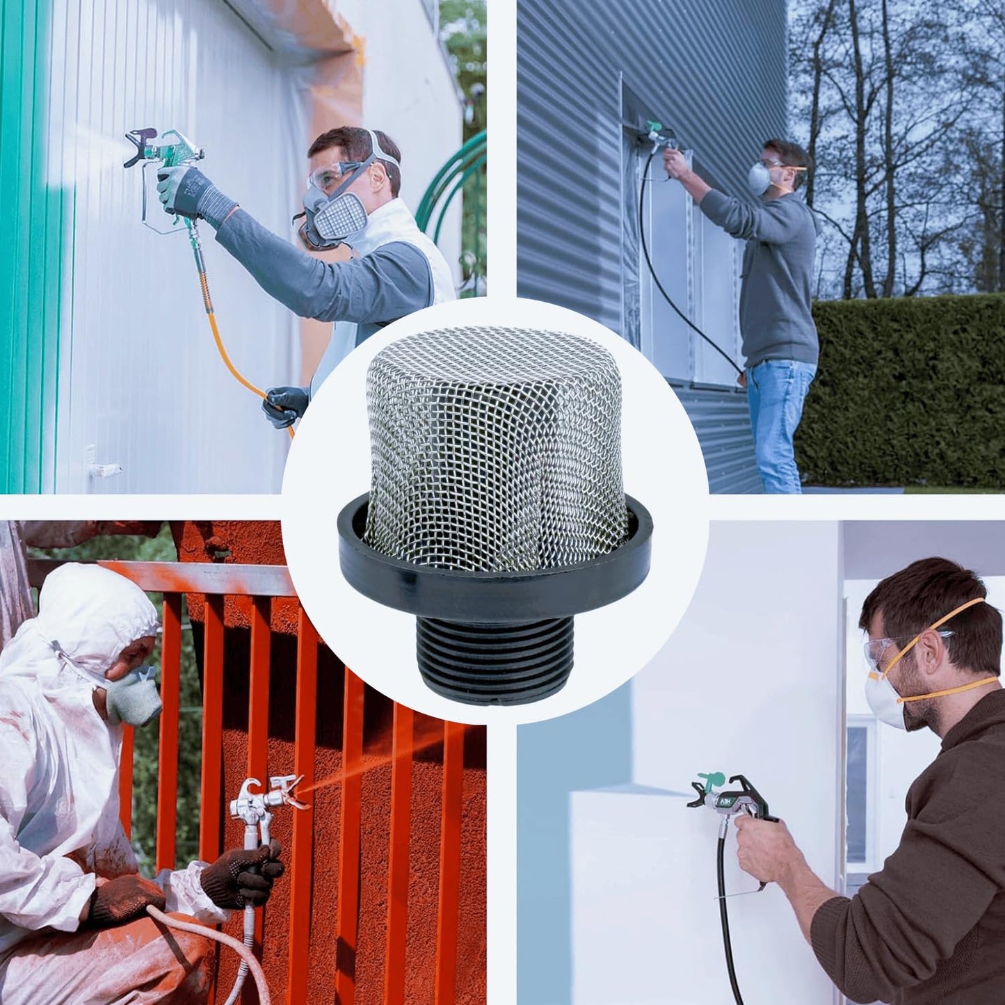 6 Pack 288716 3/4" Inlet Suction Strainers Filters for Graco Airless Paint Sprayer X7/LTS17,X5/LTS15, ProX9/ProX19,ProX7/ProX17, ProX17/ProLTS 170 and More Replaces 288716, 243-082,243082, 195697