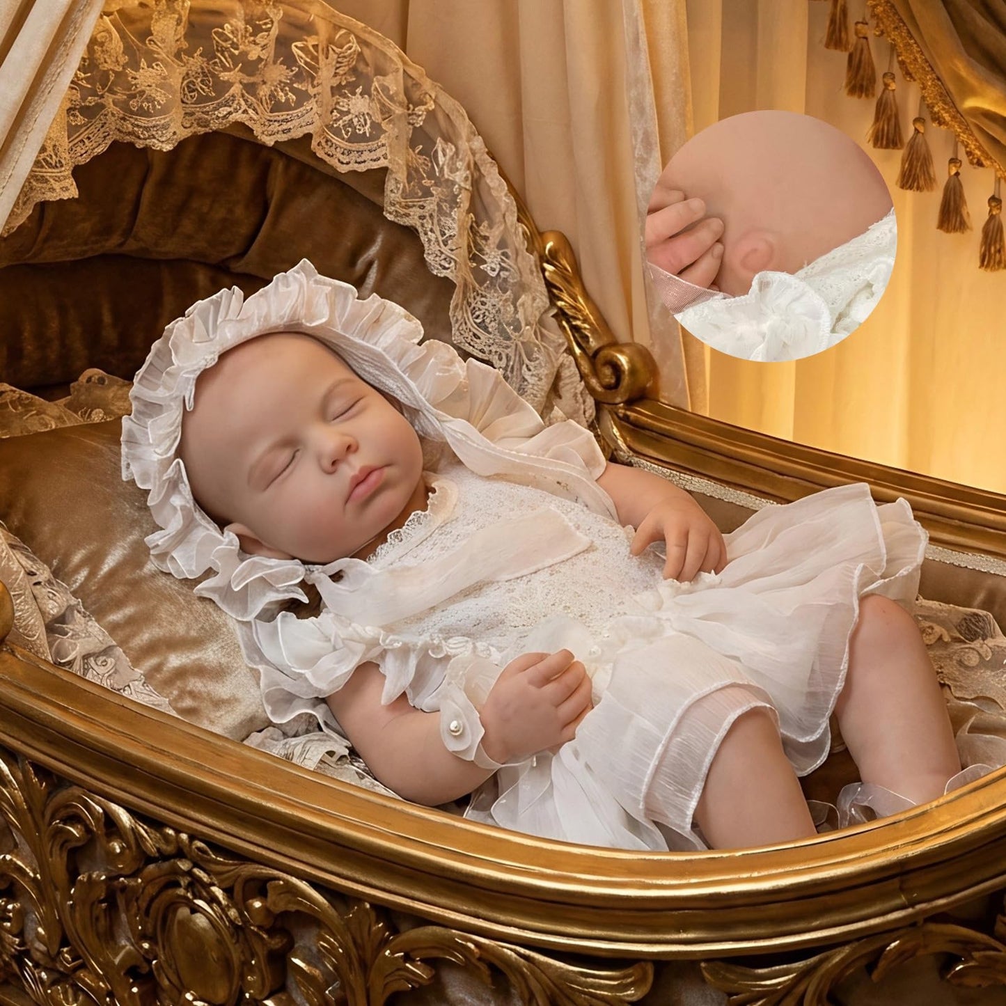 OtardDolls Reborn Baby Dolls Realistic Newborn 18 Inch Reborn Full Silicone Soft Body Real Life Washable with Clothes and Bottles