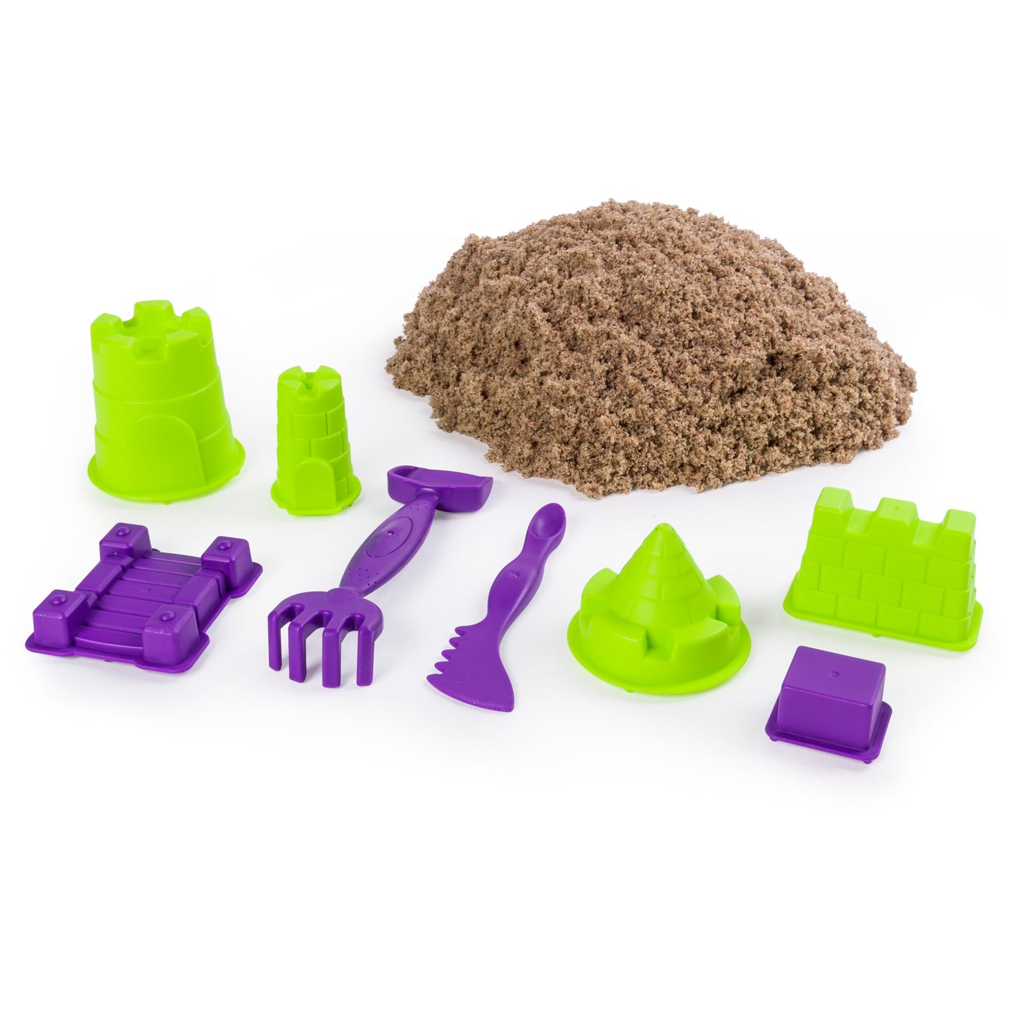 Kinetic Sand Beach Sand Kingdom Playset with 3Lbs of Beach Sand, includes Molds and Tools, Play Sand Sensory Toys for Kids Ages 3 and Up