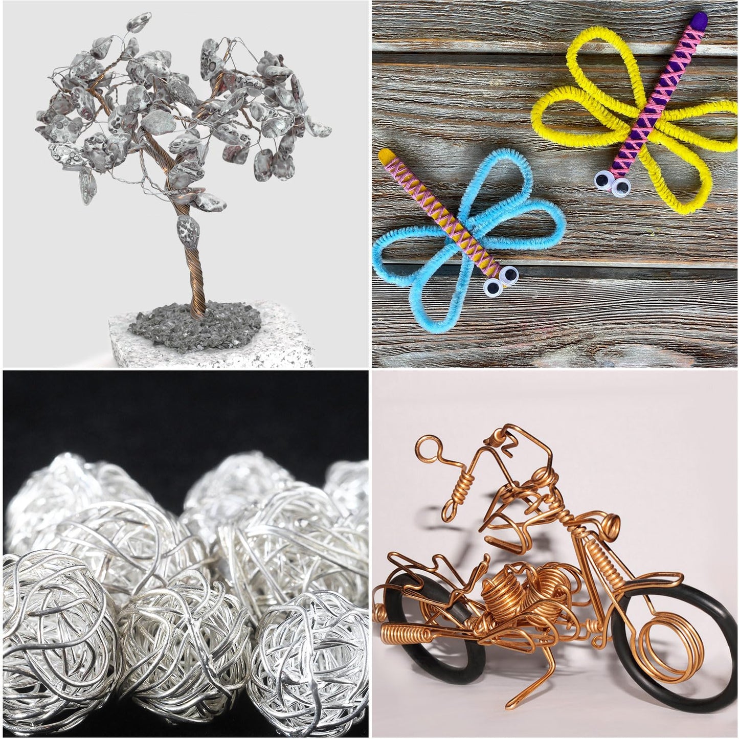 Flutesan 9 Rolls Jewelry Wire for Jewelry Making 18 20 22 Gauge Gold Silver and Copper Tarnish Resistant Beading Copper Wire for Beads Making Arts Crafts with Cutting Pliers
