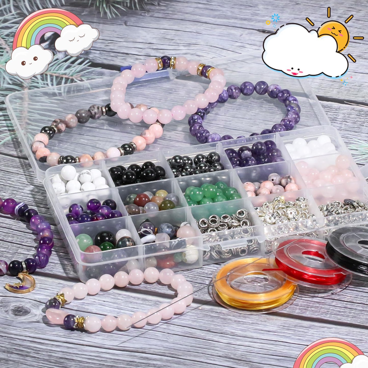 6mm Natural Gemstone Round Green Aventurine Loose Beads for Jewelry Making Bracelets Necklace Earrings Art Craft (60-62pcs/strand)