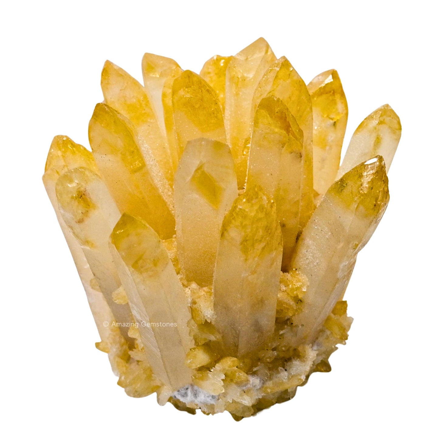 Amazing Gemstone Large Citrine Crystal Cluster Points for Meditation, Home Decor and Gift - Natural Quartz Crystals and Healing Stones for Enhance Energy with Large Crystals Points