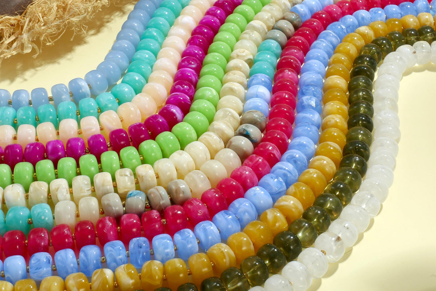 Badu Colorful Chunky Beaded Necklace for Women,Acrylic Bead Choker Statement Necklace Cute Trendy Necklaces Jewelry Gifts
