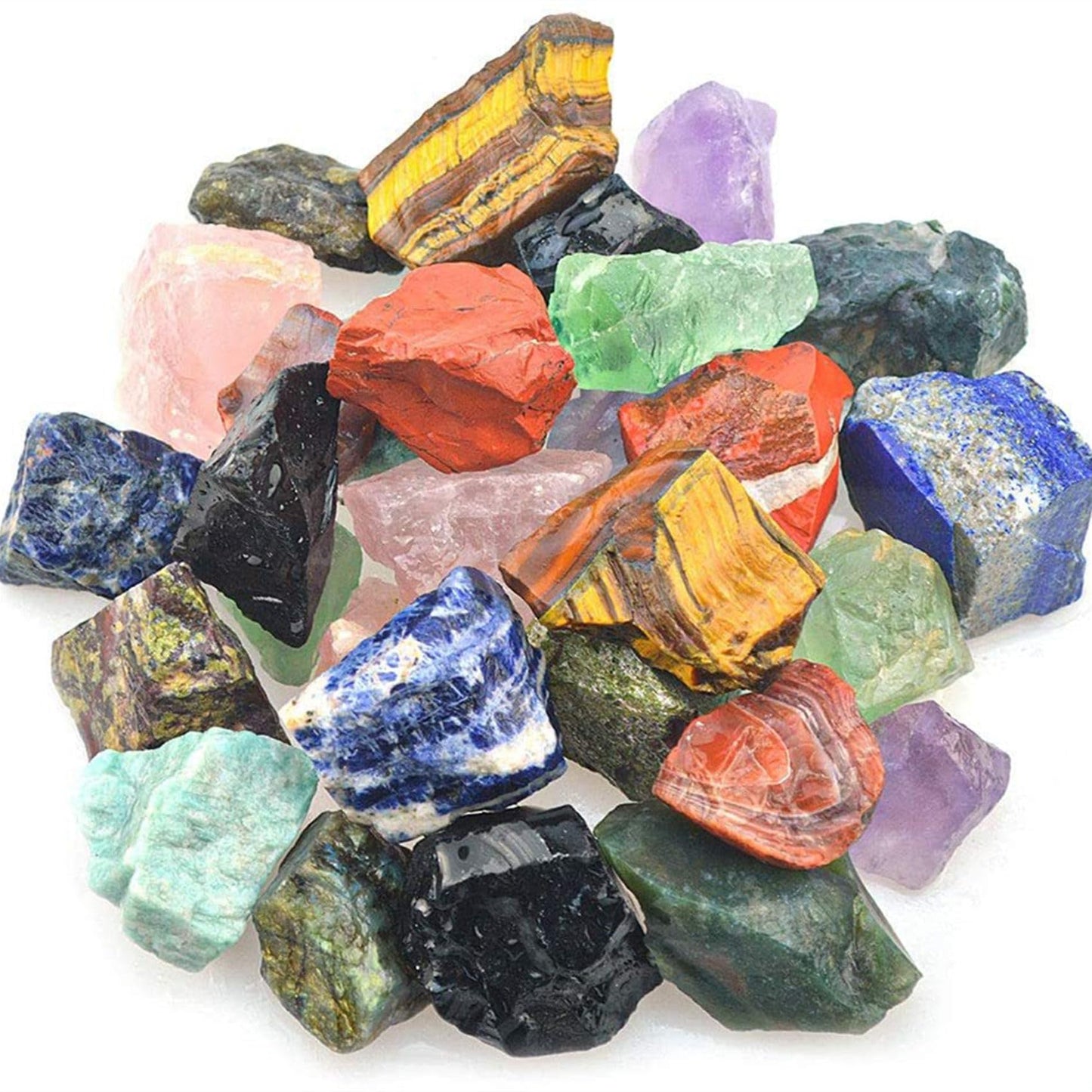 Apatite Raw Crystals Healing Crystals Natural Rough Stones 1.2-2" for Tumbling, Fountain Rocks, Yoga, Meditation, Polishin, Gift 4