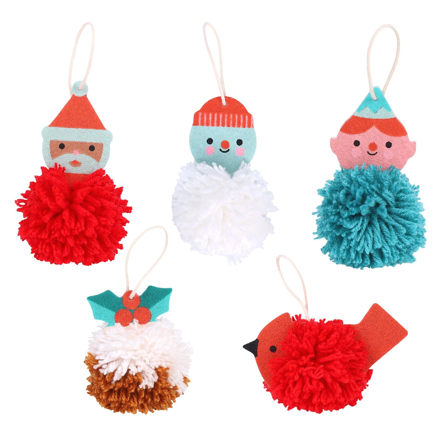 Petit Collage: 12 Crafts of Christmas Advent Calendar - Eco-Friendly Advent Craft Kit for Kids 6+ â Includes Felt Shapes, PomâPom Maker, Yarn & Needle â Reusable Drawer Calendar with Daily Projects