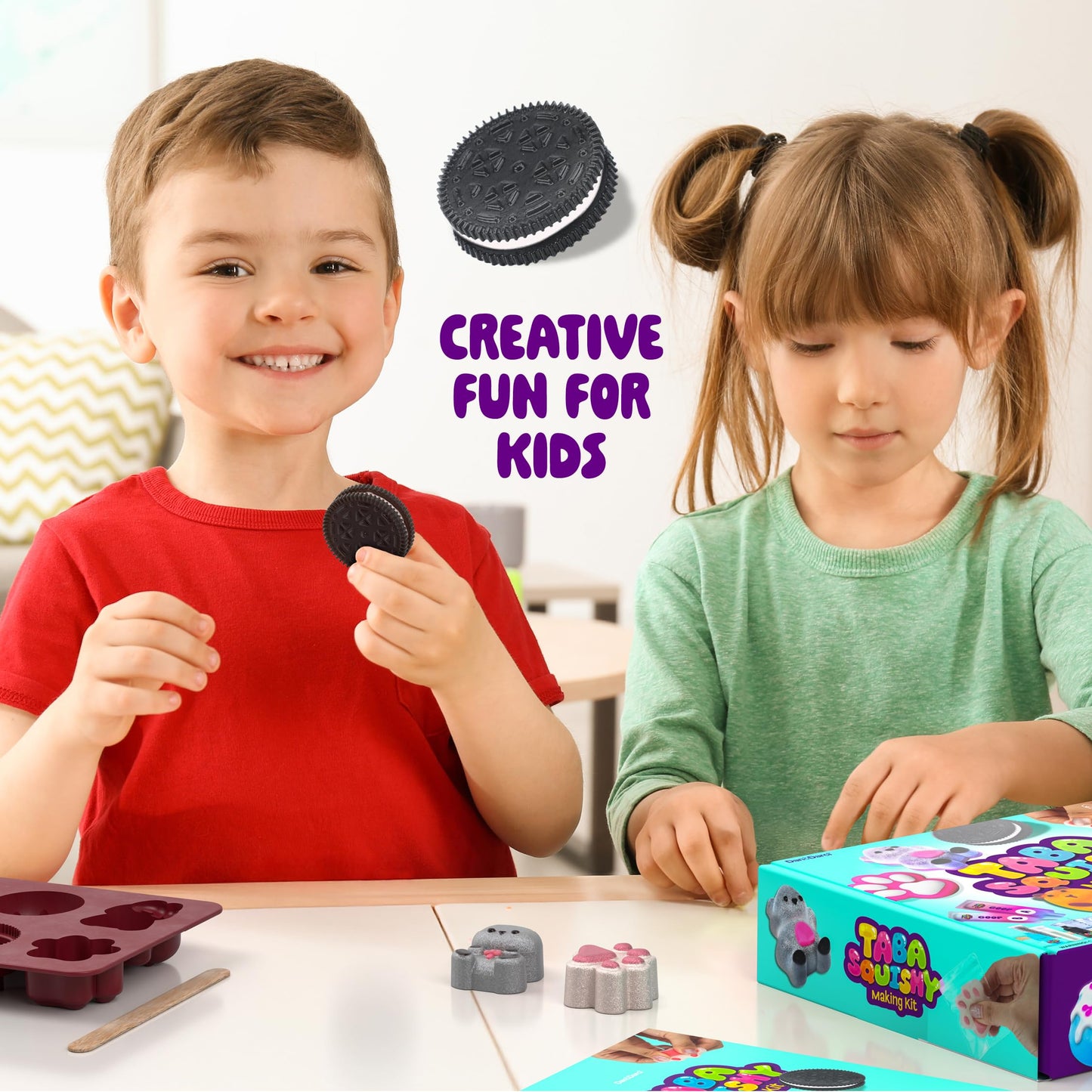 Taba Squishy Making Kit for Kids - Gifts for Girls - Kids Crafts - 6 7 8 9 10 11 12 Year Old Girl Birthday Gift - Squishies Craft Kits - Arts and Crafts for Kid for 8-12 - Toys for Girls Ages 5-7
